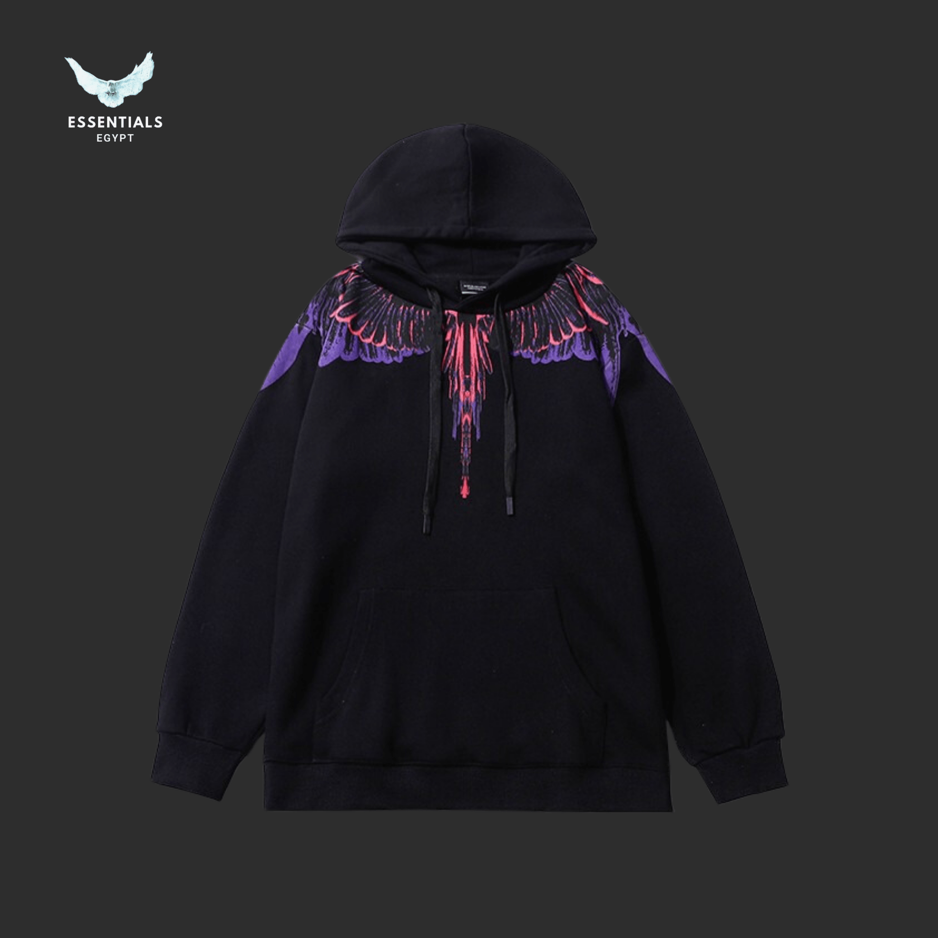 Marcelo Burlon Hoodie – Purple Wing Print - ESSENTIALS EGYPT