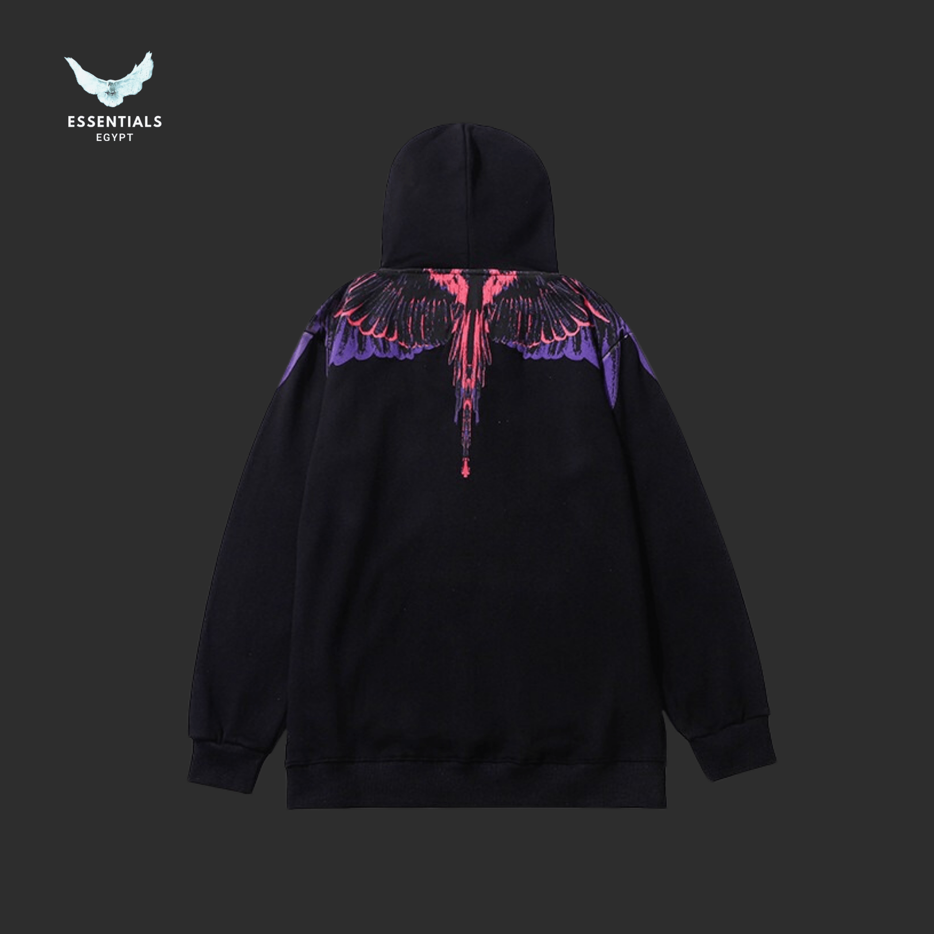 Marcelo Burlon Hoodie – Purple Wing Print - ESSENTIALS EGYPT