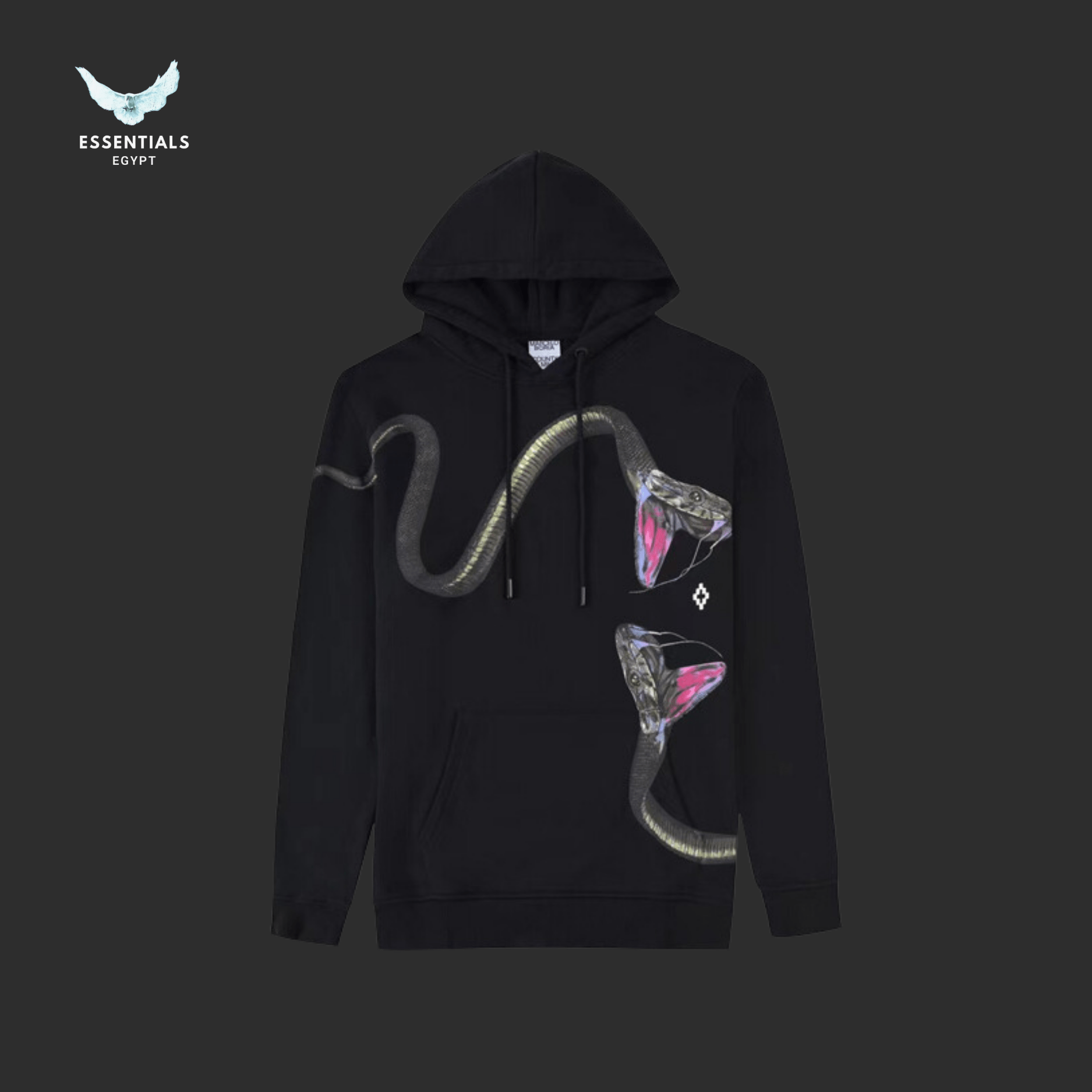 Marcelo Burlon Hoodie – Metallic Snakes - ESSENTIALS EGYPT