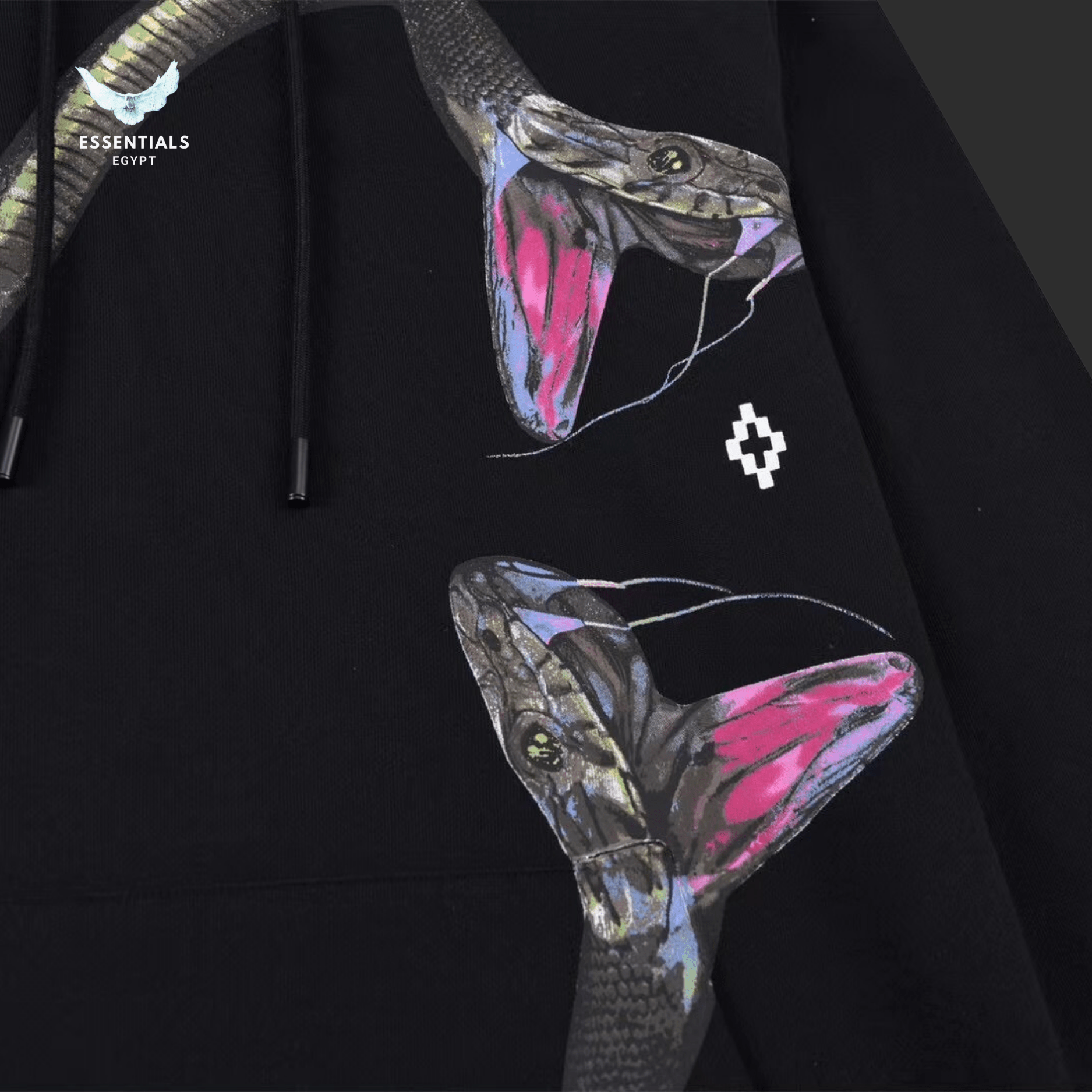 Marcelo Burlon Hoodie – Metallic Snakes - ESSENTIALS EGYPT