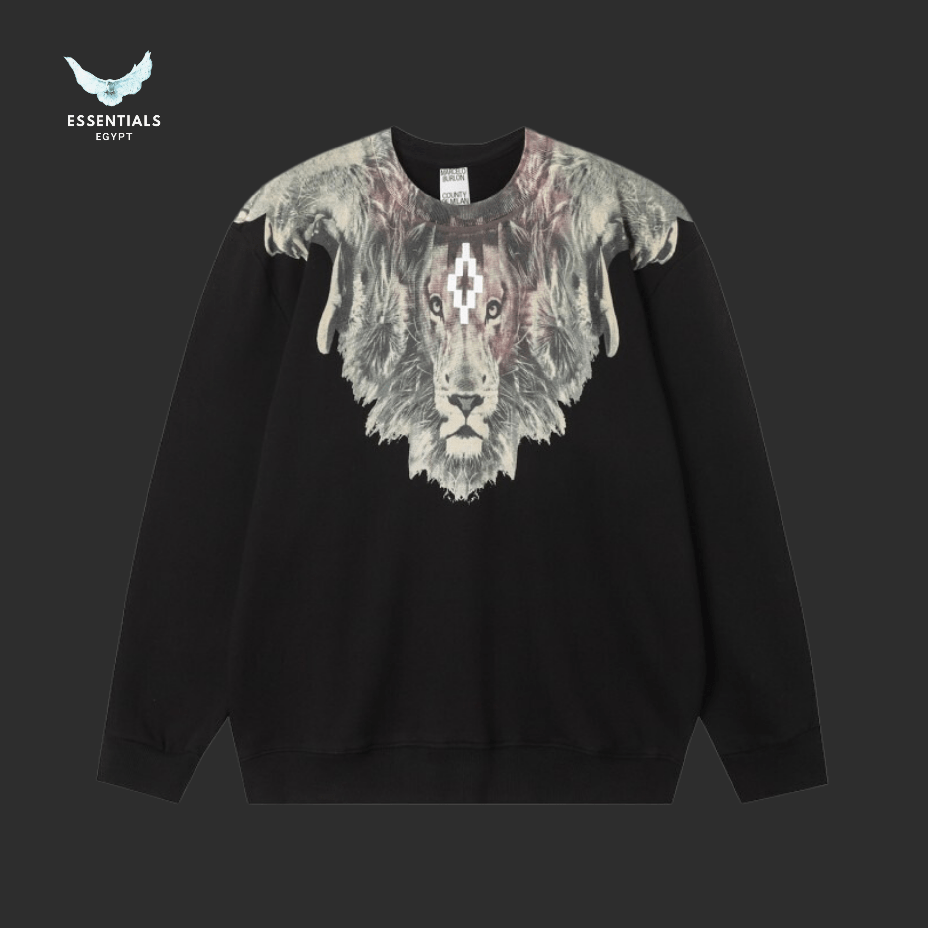 Marcelo Burlon Sweatshirt – Tribal Lion Wings - ESSENTIALS EGYPT