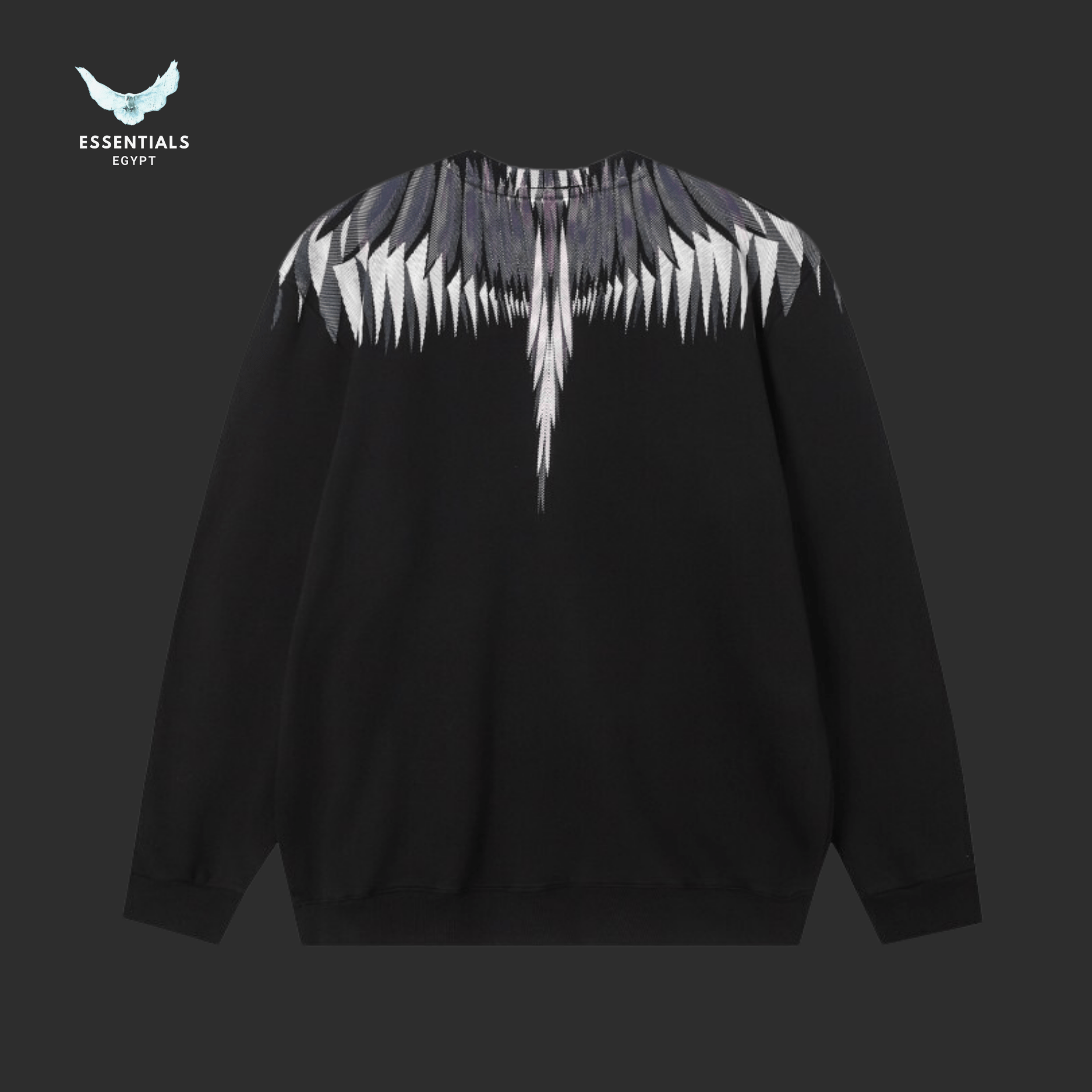 Marcelo Burlon Cross Wings Sweatshirt – White & Grey Wings - ESSENTIALS EGYPT