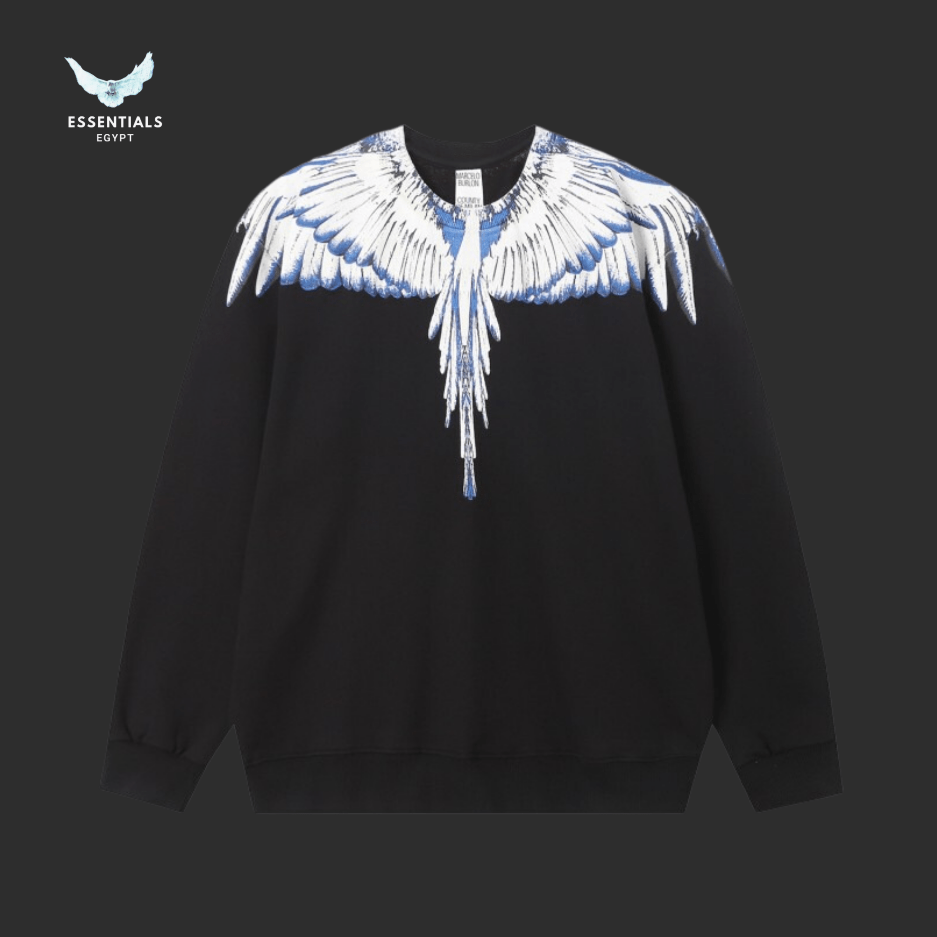 Marcelo Burlon Sweatshirt – Frost Feather Wings - ESSENTIALS EGYPT