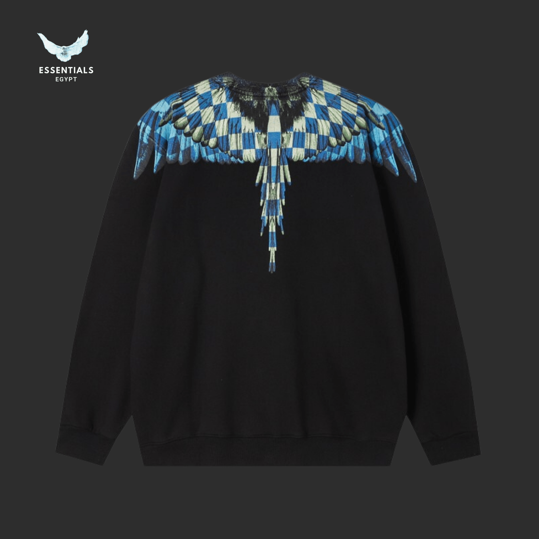 Marcelo Burlon Sweatshirt – Pixel Grid Wings - ESSENTIALS EGYPT