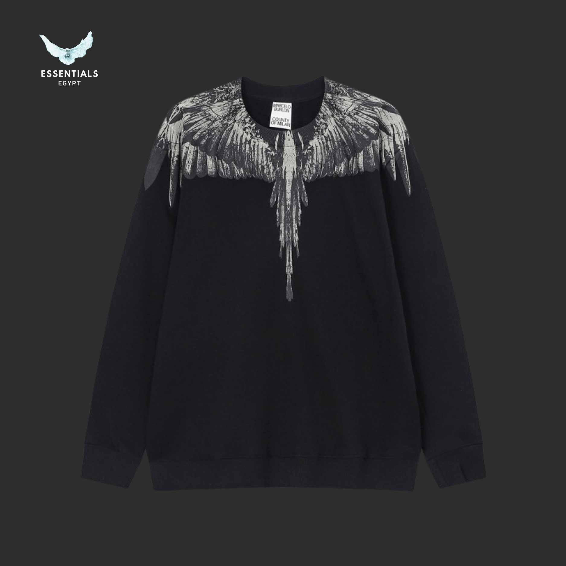 Marcelo Burlon Sweatshirt – Shadow Core Wings - ESSENTIALS EGYPT