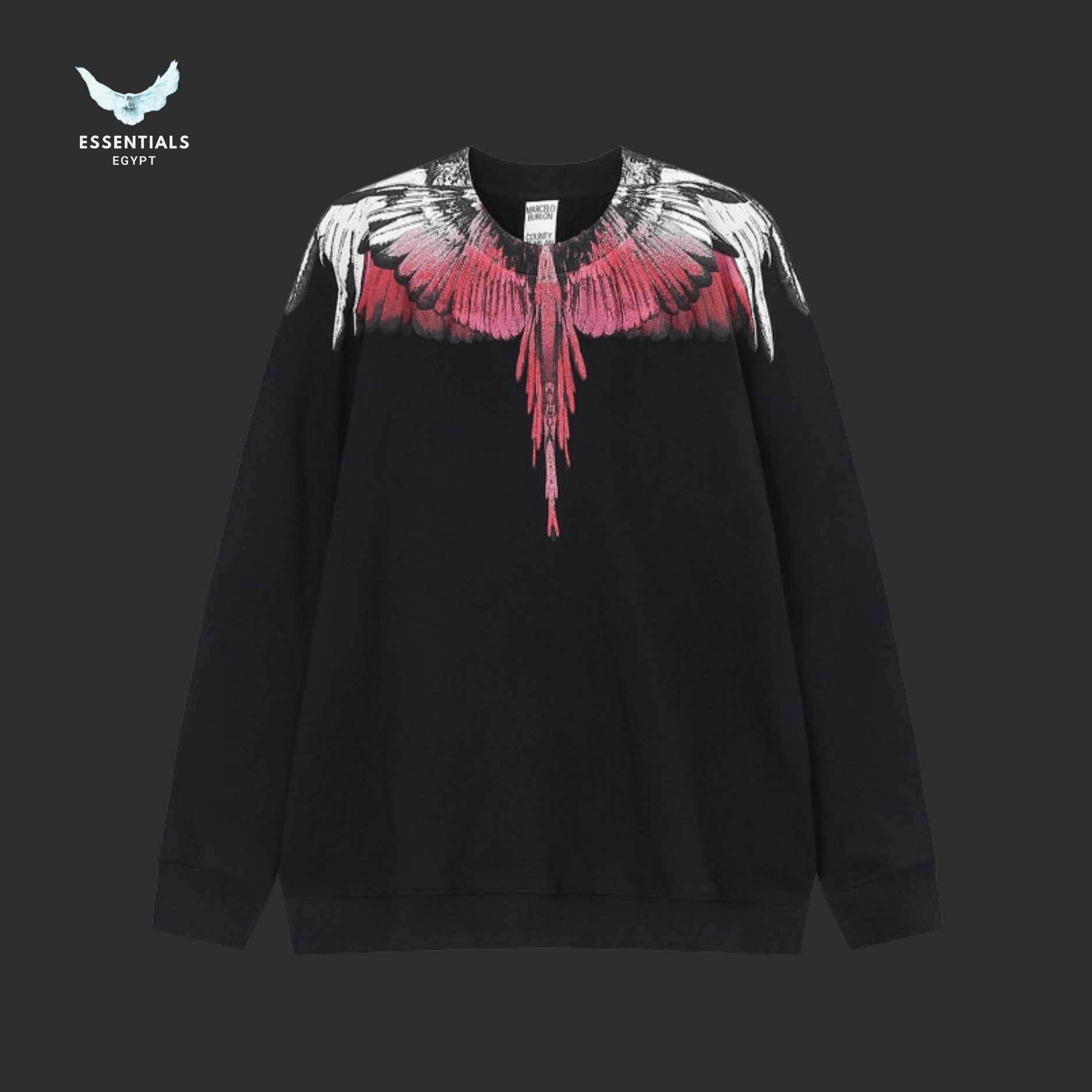 Marcelo Burlon Sweatshirt – Crimson Fade Wings - ESSENTIALS EGYPT