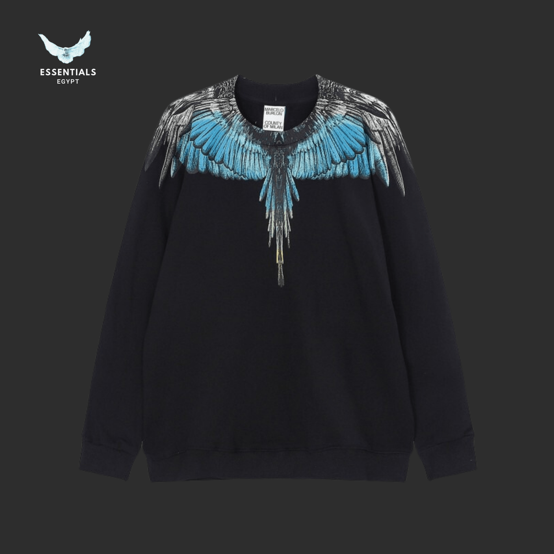 Marcelo Burlon Sweatshirt – Glacier Wings - ESSENTIALS EGYPT