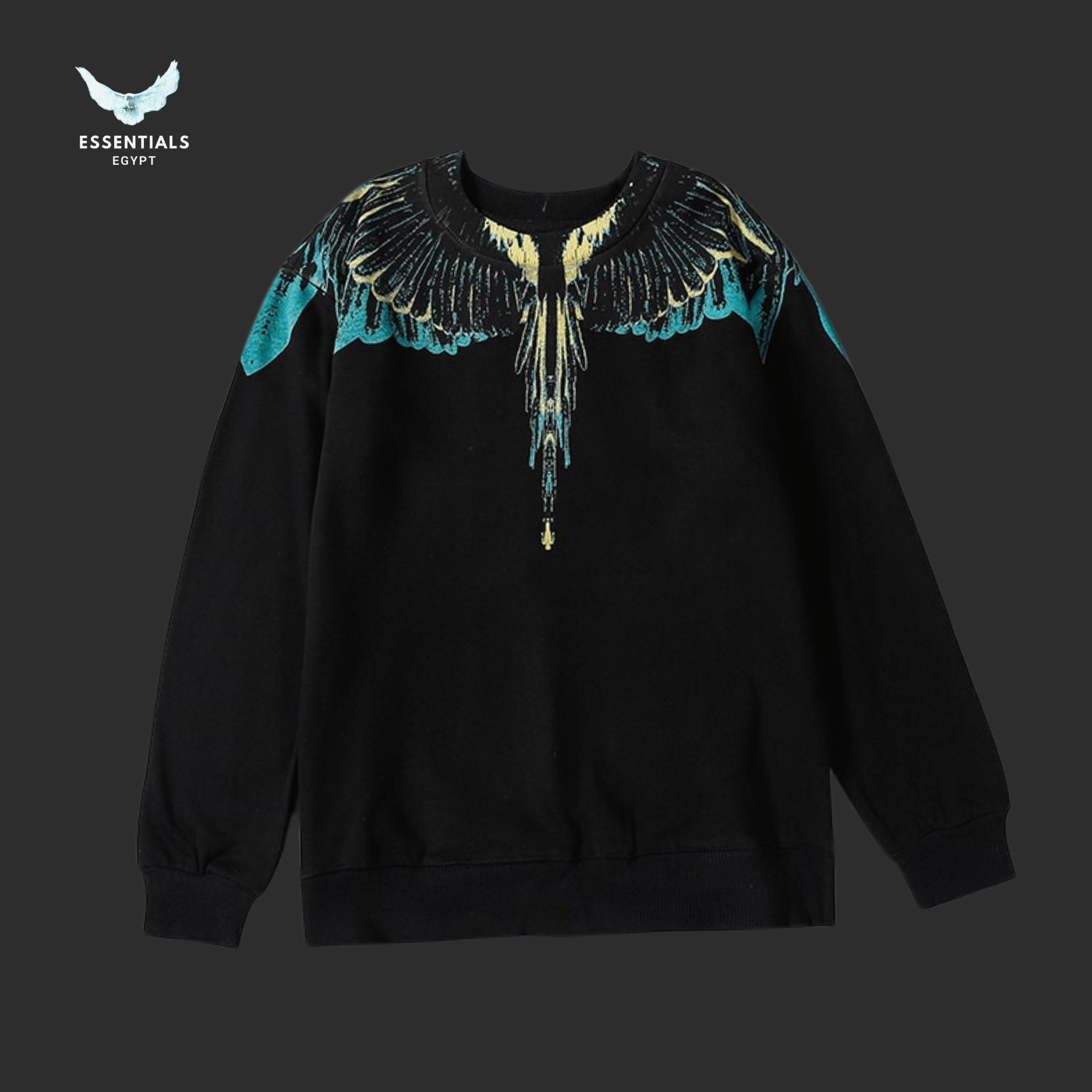 Marcelo Burlon Sweatshirt – Blue & Yellow Wings - ESSENTIALS EGYPT