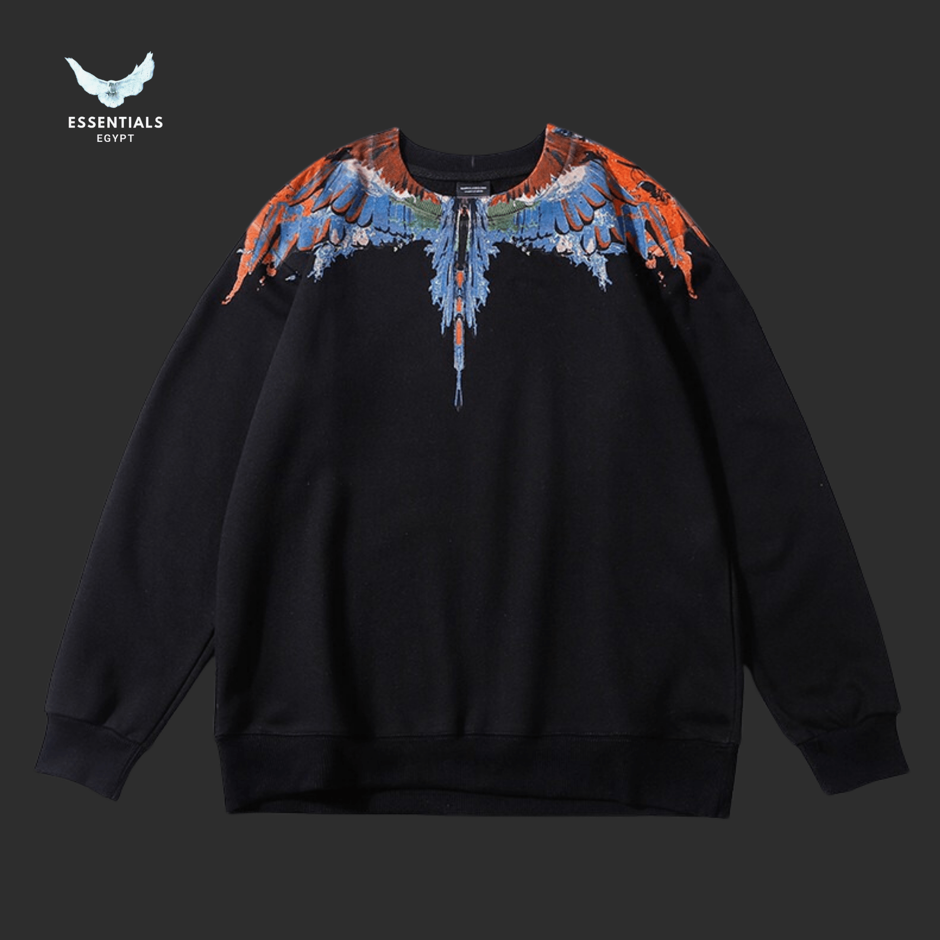 Marcelo Burlon Flame Wings Sweatshirt – Orange & Blue - ESSENTIALS EGYPT