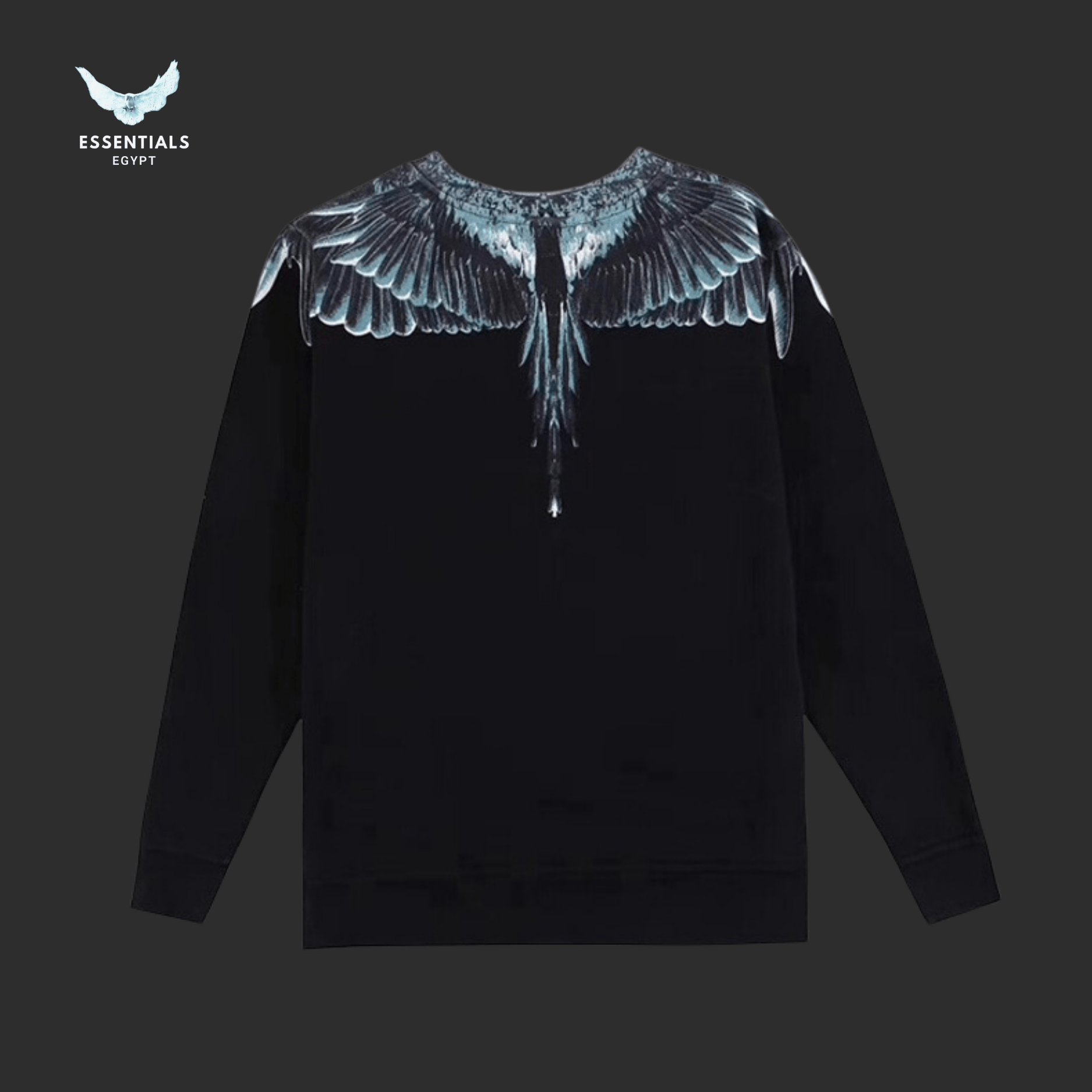 Marcelo Burlon Sweatshirt – Graphic White Wings Print - ESSENTIALS EGYPT
