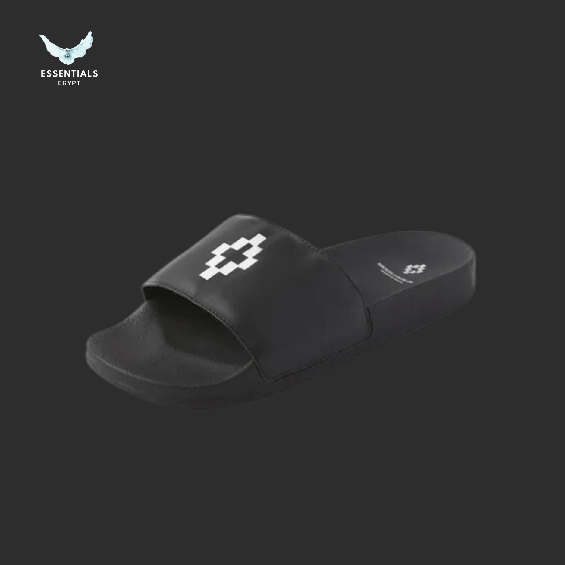 Marcelo Burlon Slides – Mono Cross Black - ESSENTIALS EGYPT