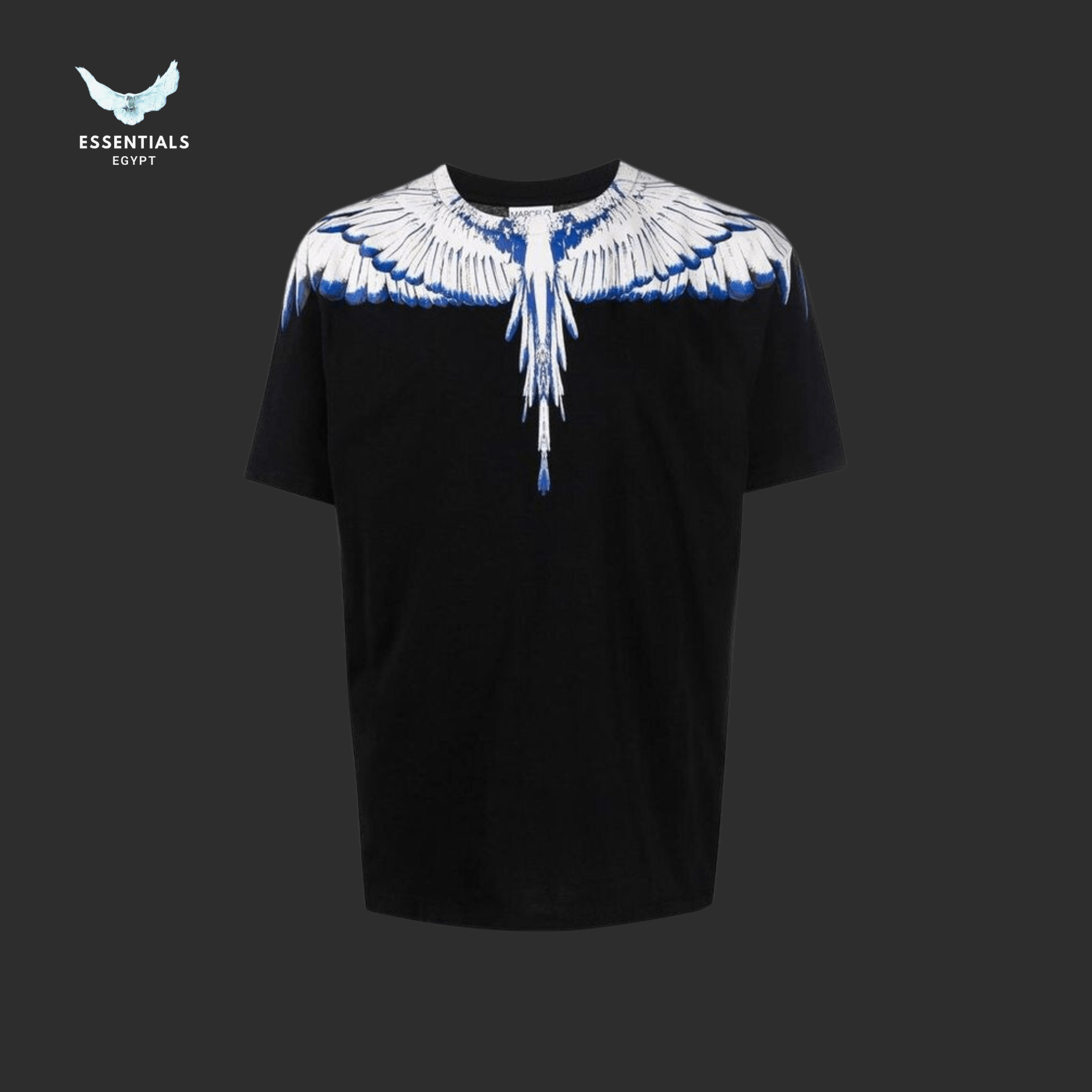 Marcelo Burlon T-Shirt – Blue & White Wings - ESSENTIALS EGYPT