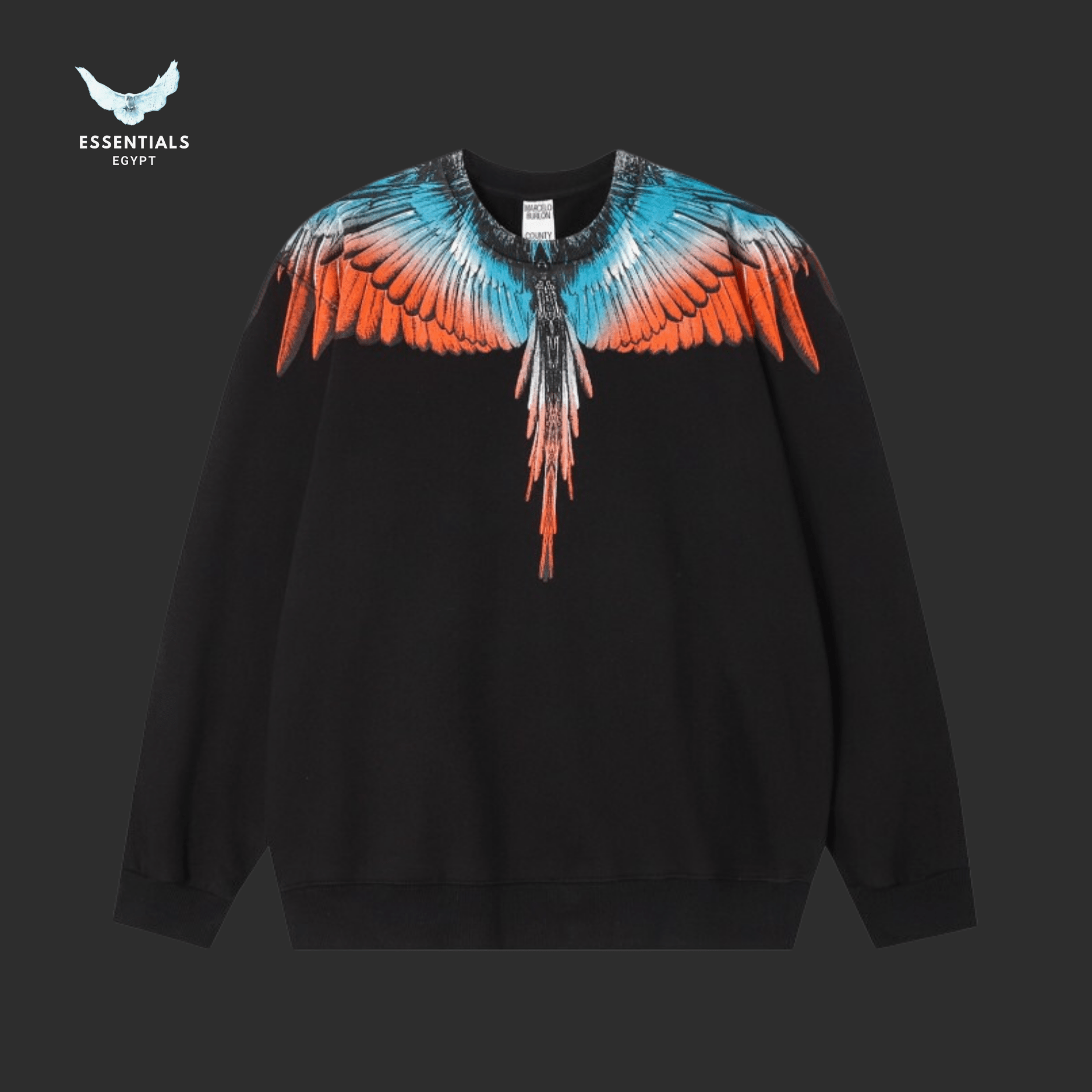 Marcelo Burlon Sweatshirt – Ember Blue Wings - ESSENTIALS EGYPT