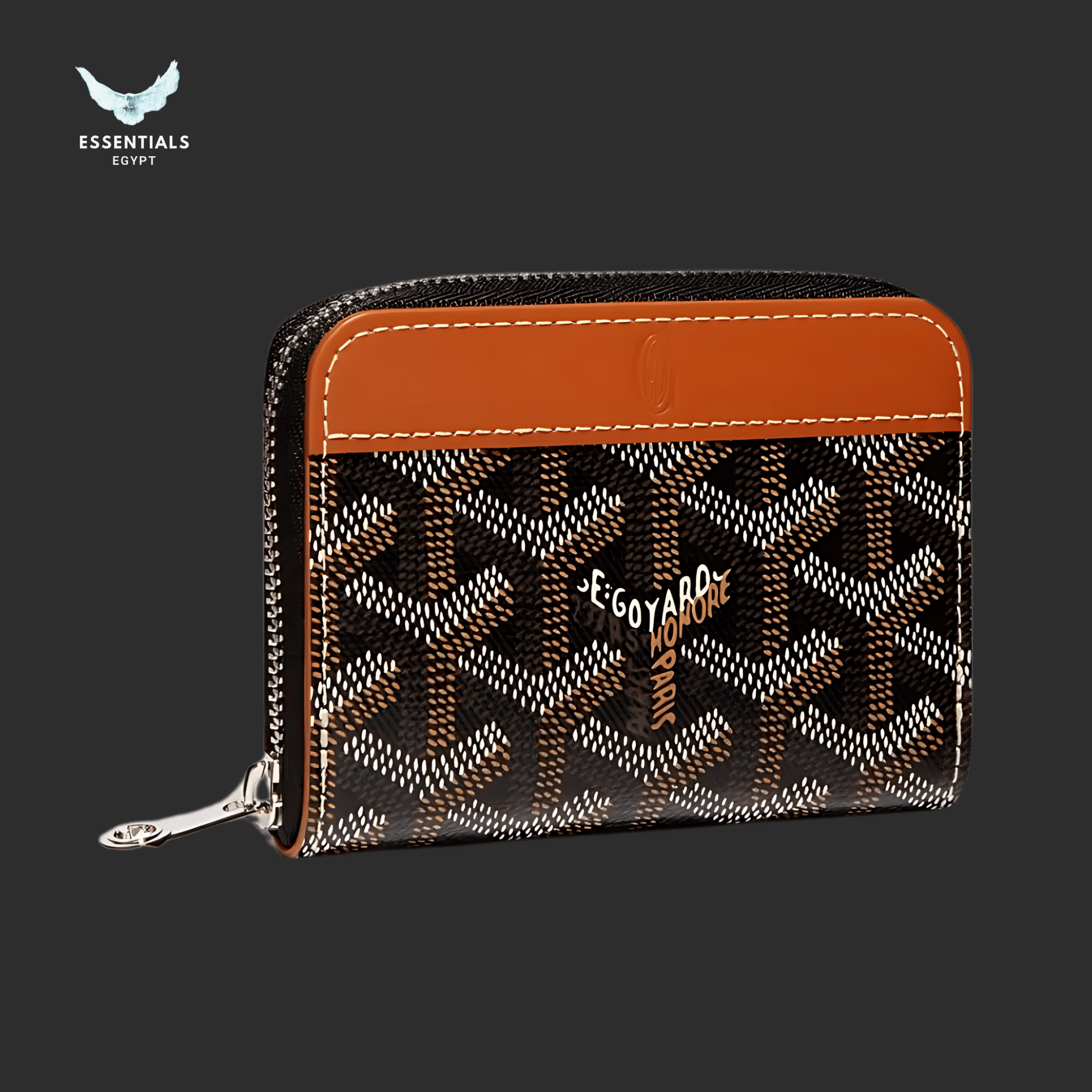Goyard Matignon Mini Wallet – Black & Tan - ESSENTIALS EGYPT