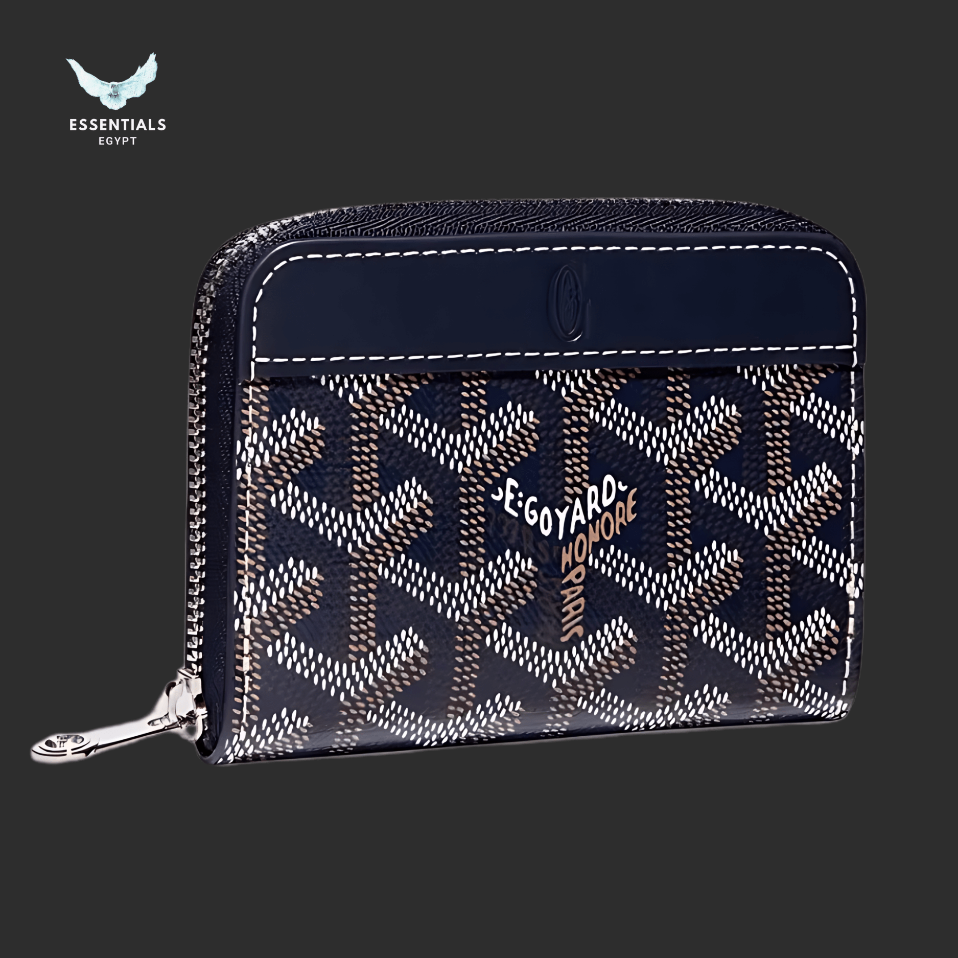 Goyard Matignon Mini Wallet – Navy Blue - ESSENTIALS EGYPT