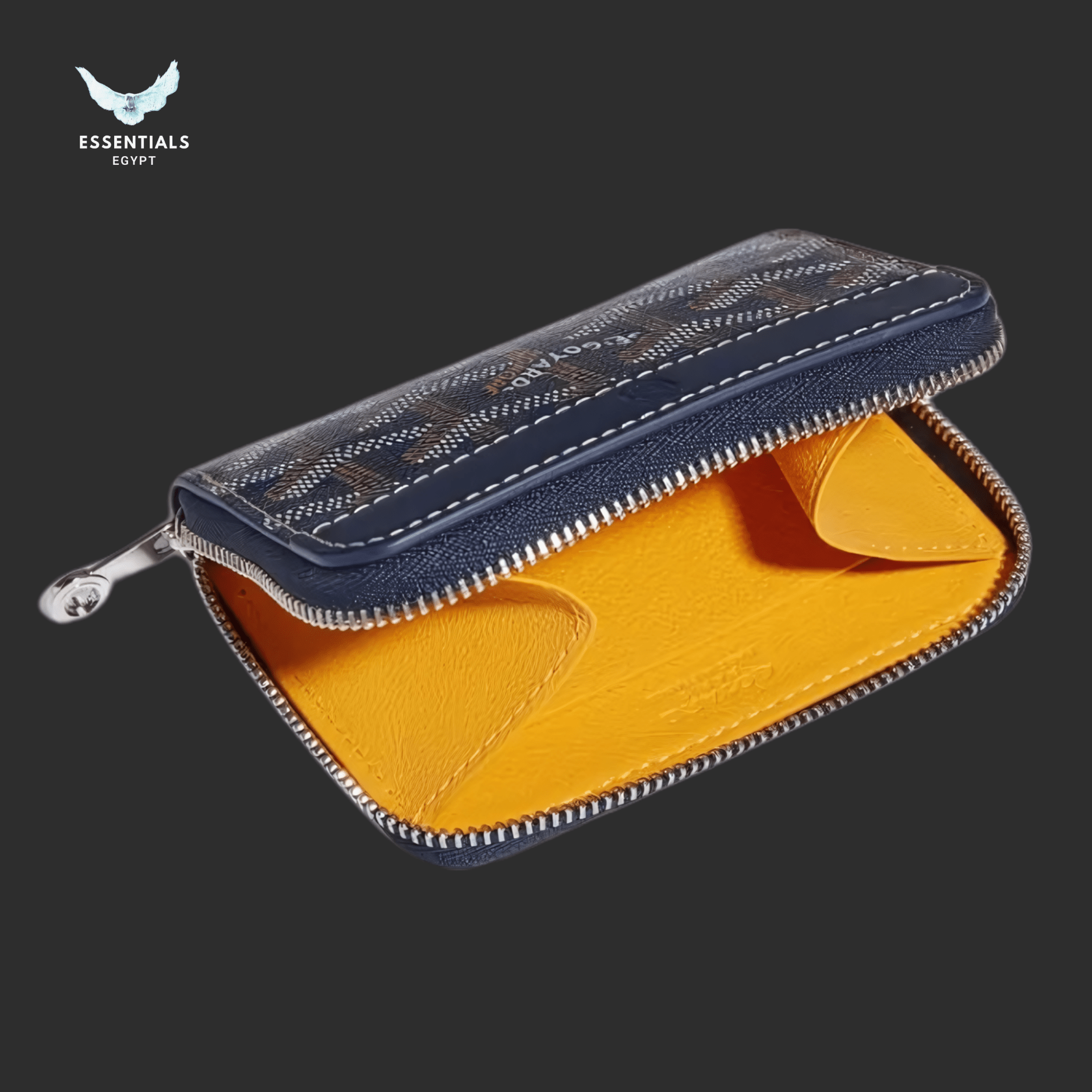 Goyard Matignon Mini Wallet – Navy Blue - ESSENTIALS EGYPT