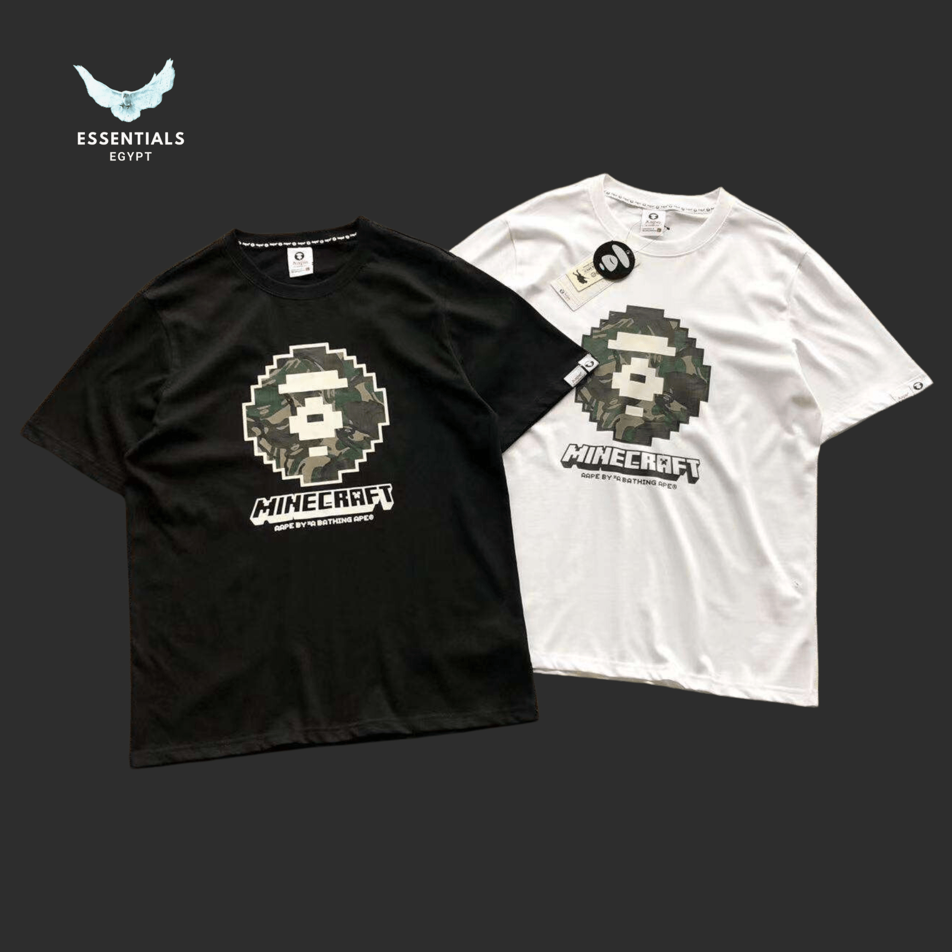 AAPE Minecraft Creeper Tee - ESSENTIALS EGYPT