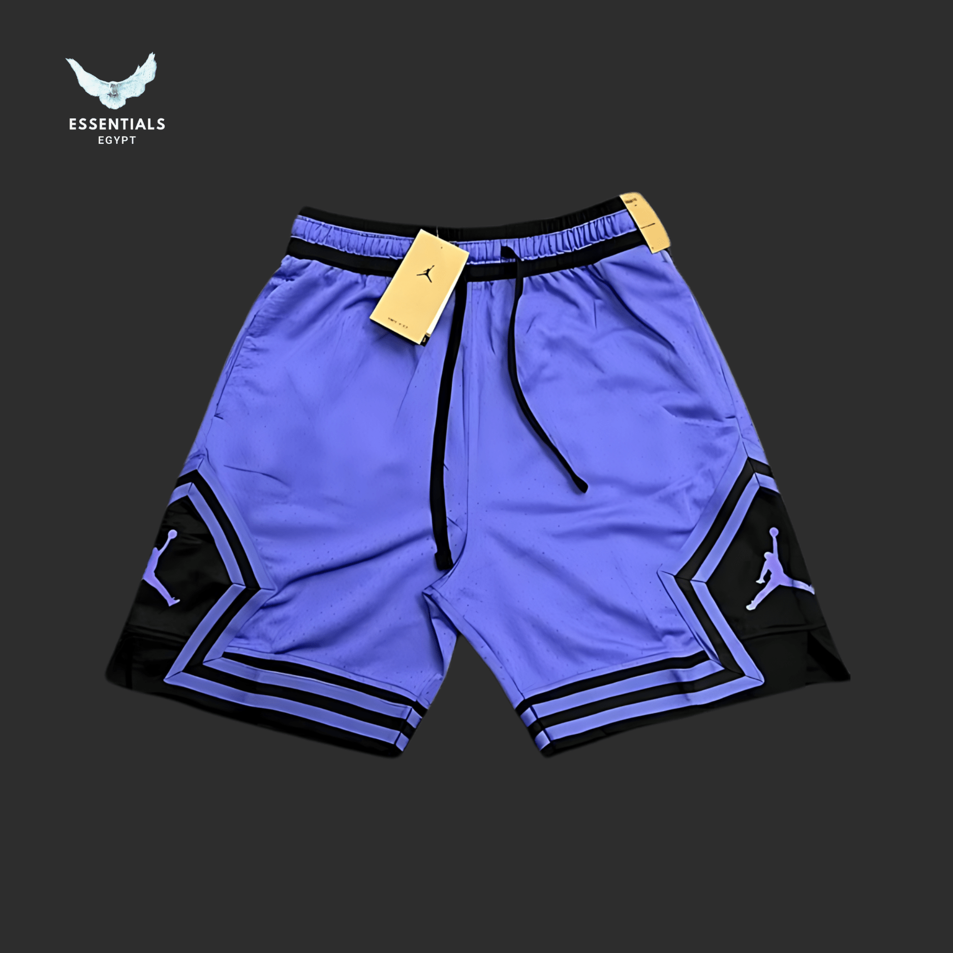 Jordan Diamond Shorts – Purple & Black - ESSENTIALS EGYPT