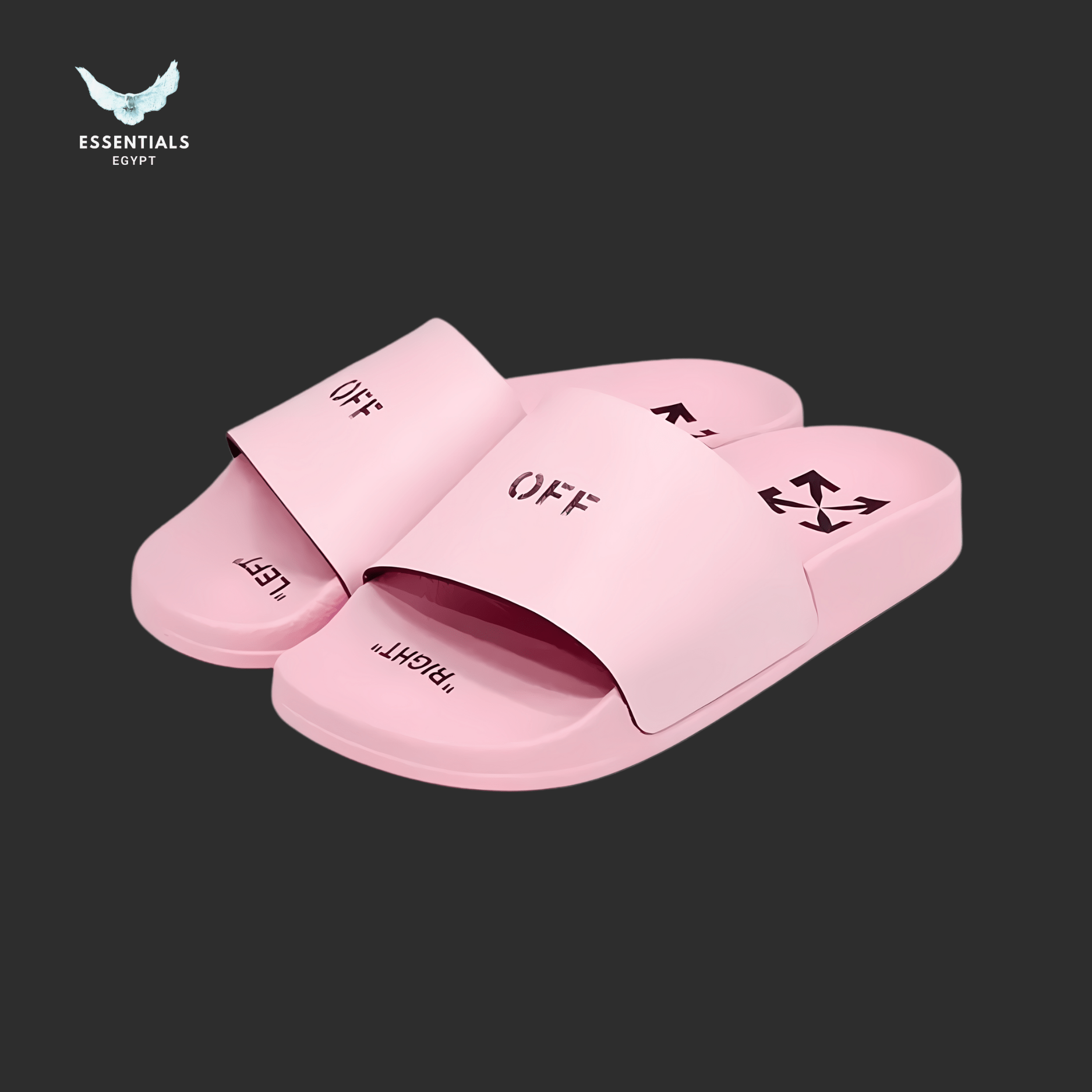Off - White Slippers – Pink - ESSENTIALS EGYPT