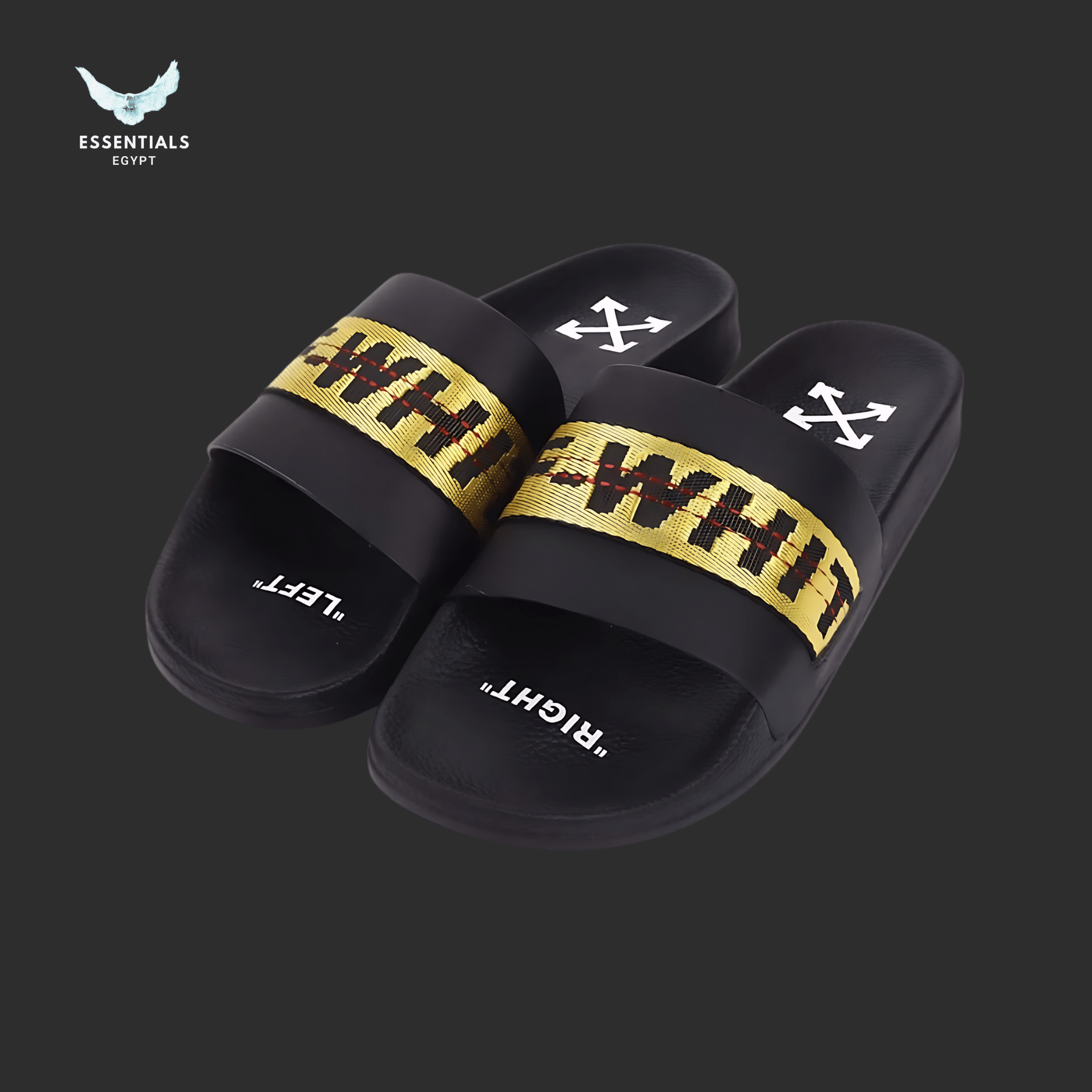 Off - White Industrial Slides – Yellow - ESSENTIALS EGYPT