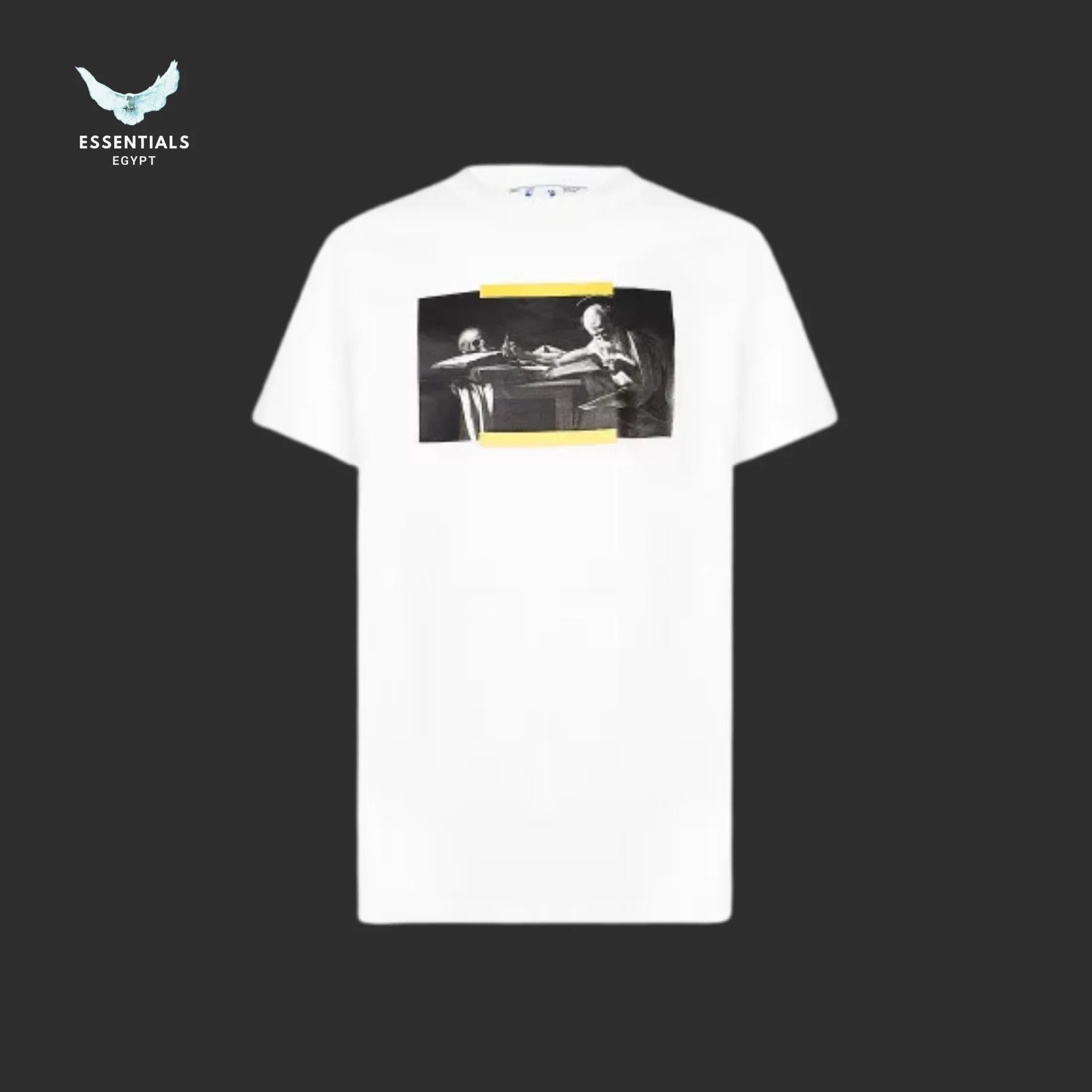 Off - White Caravaggio Painting Tee – White - ESSENTIALS EGYPT