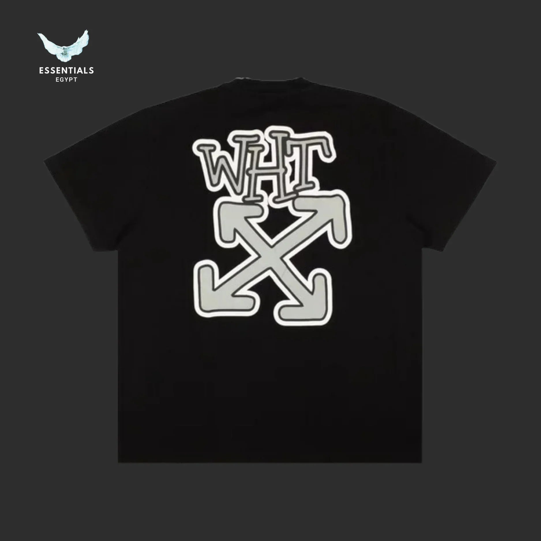 Off - White Carlos Arrow Tee – Black - ESSENTIALS EGYPT