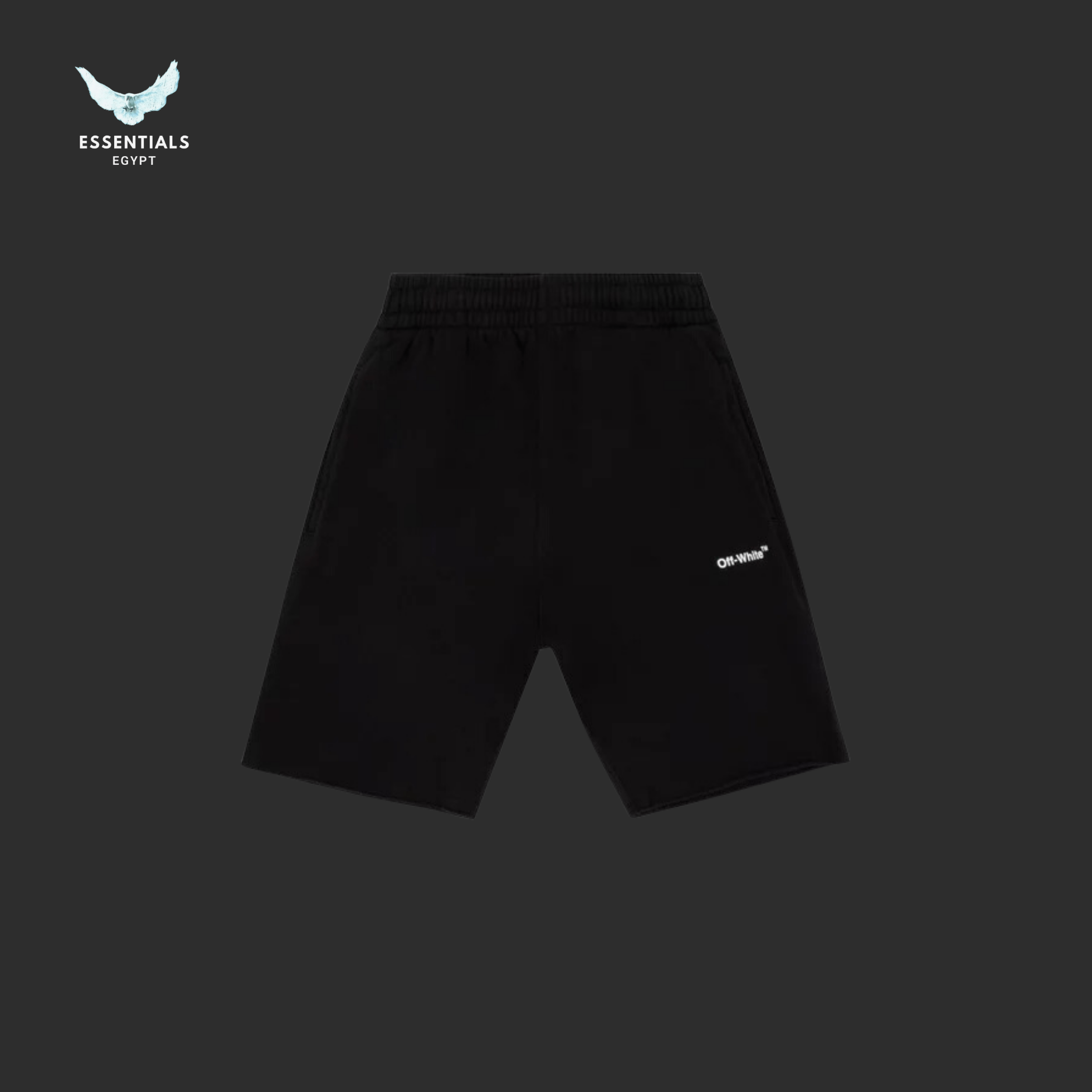 Off - White Diag Helvetica Sweatshort – Black/White - ESSENTIALS EGYPT