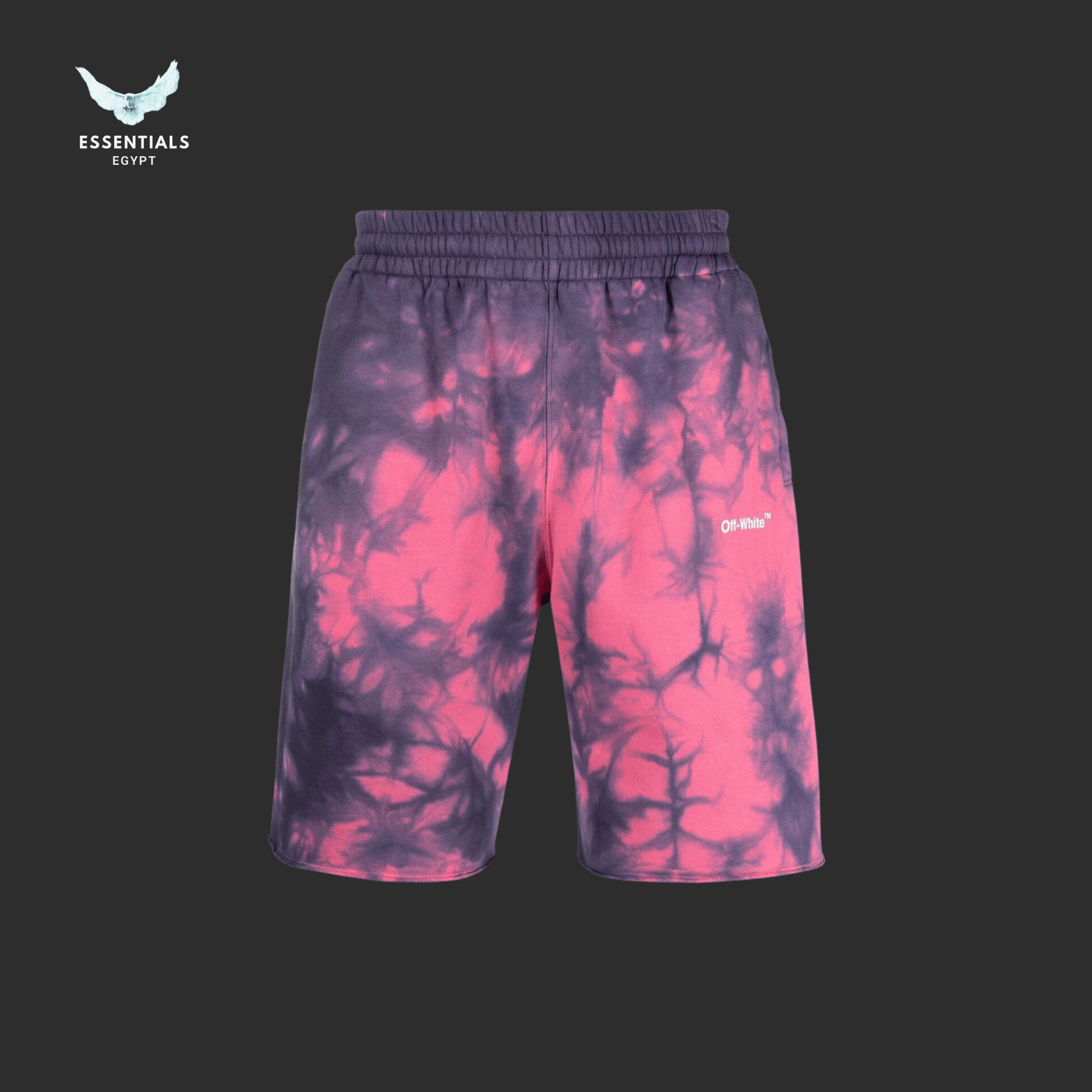 Off - White Diag Tie Dye Sweatshorts – Fuschia/White - ESSENTIALS EGYPT