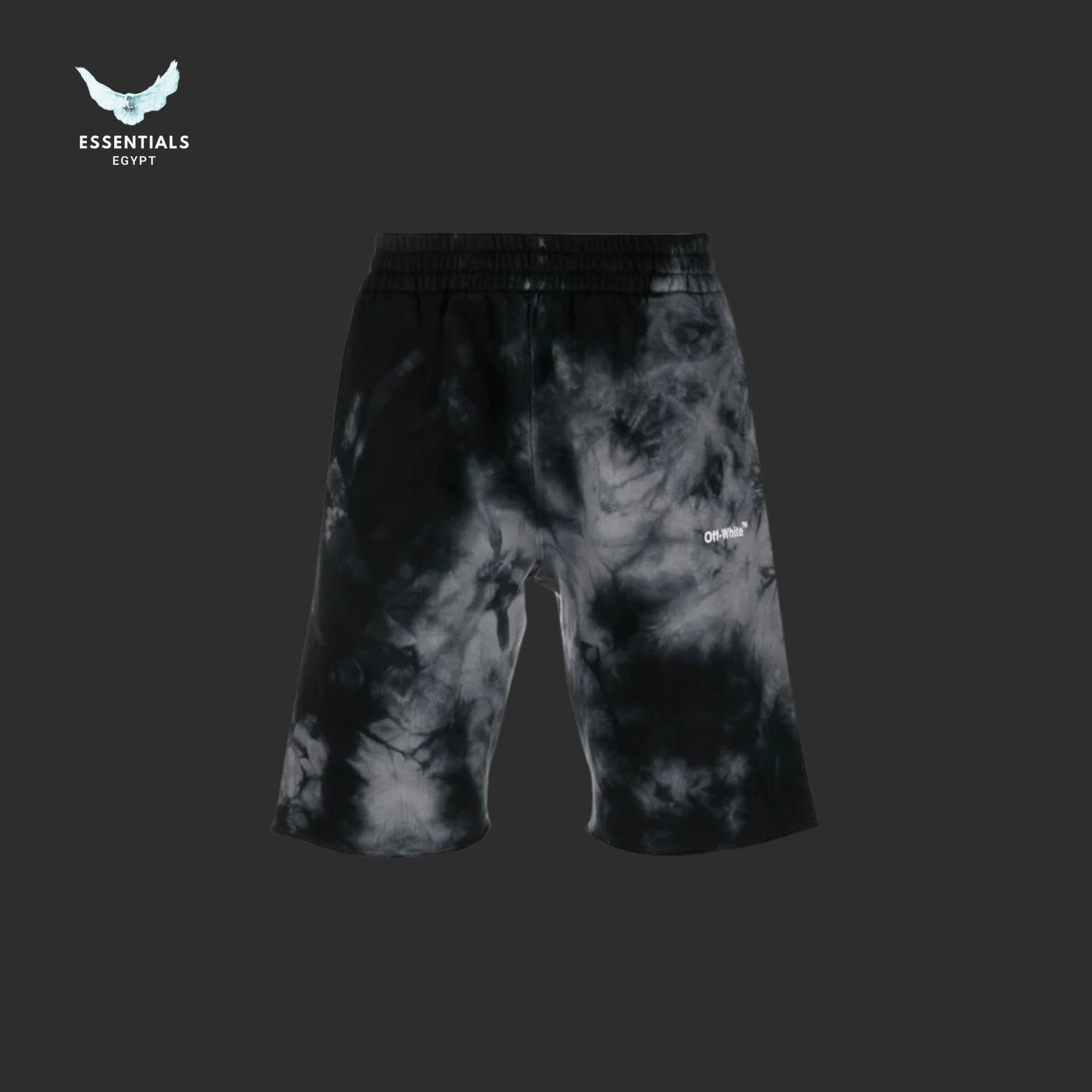 Off - White Diag Tie Dye Sweatshorts – Warm Grey/White - ESSENTIALS EGYPT