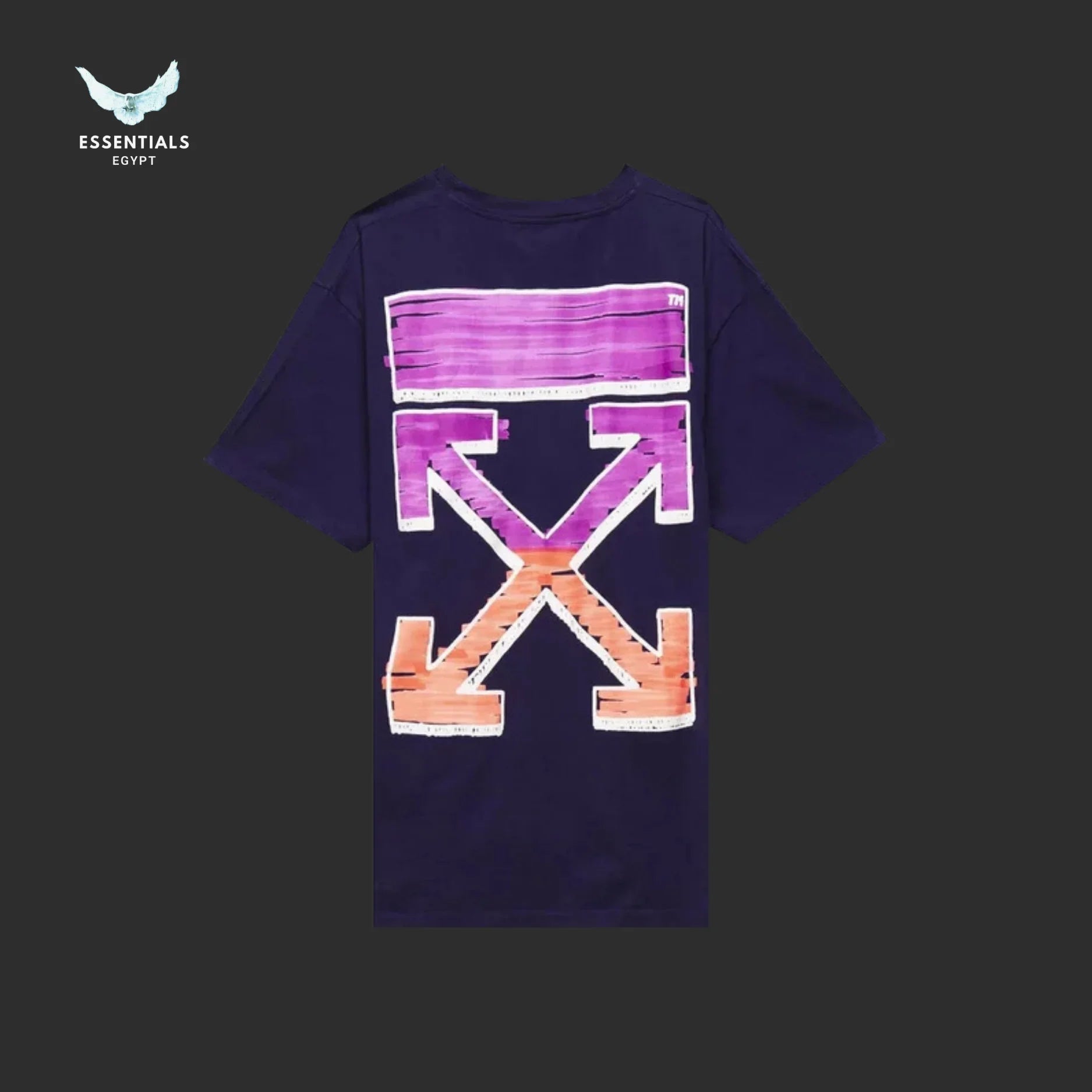 Off - White Marker Over Tee ‘Astral Aura’ - ESSENTIALS EGYPT