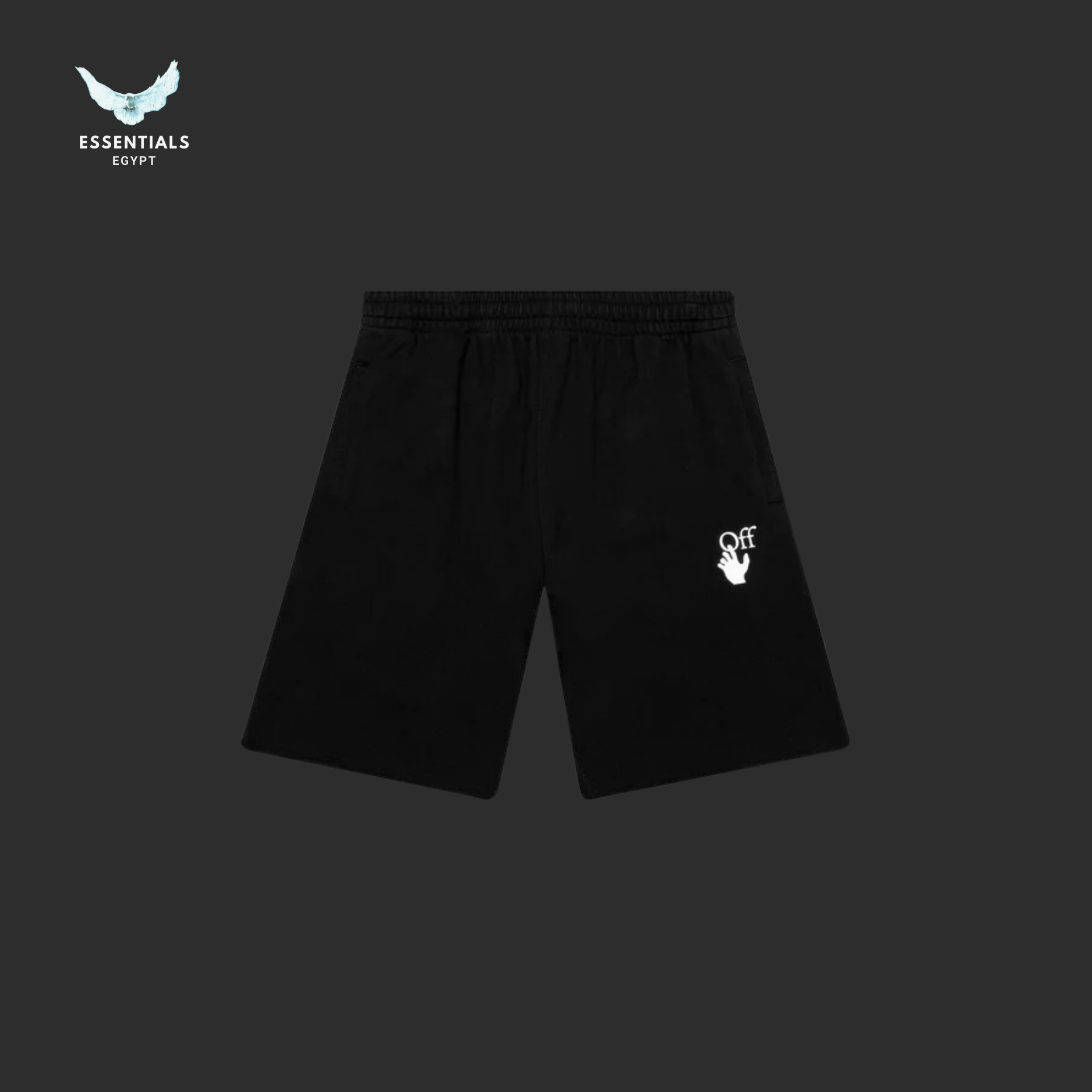 Off - White Marker Sweatshorts – Black_Fuchsia - ESSENTIALS EGYPT