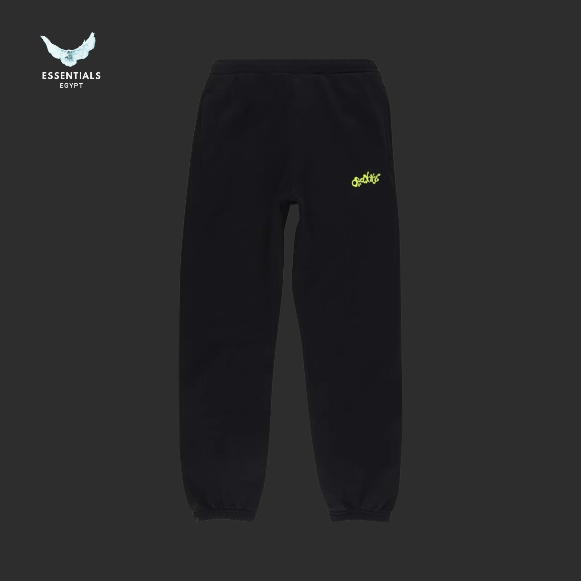 Off - White Opposite Arrow Slim Sweatpants – Black_Lime - ESSENTIALS EGYPT