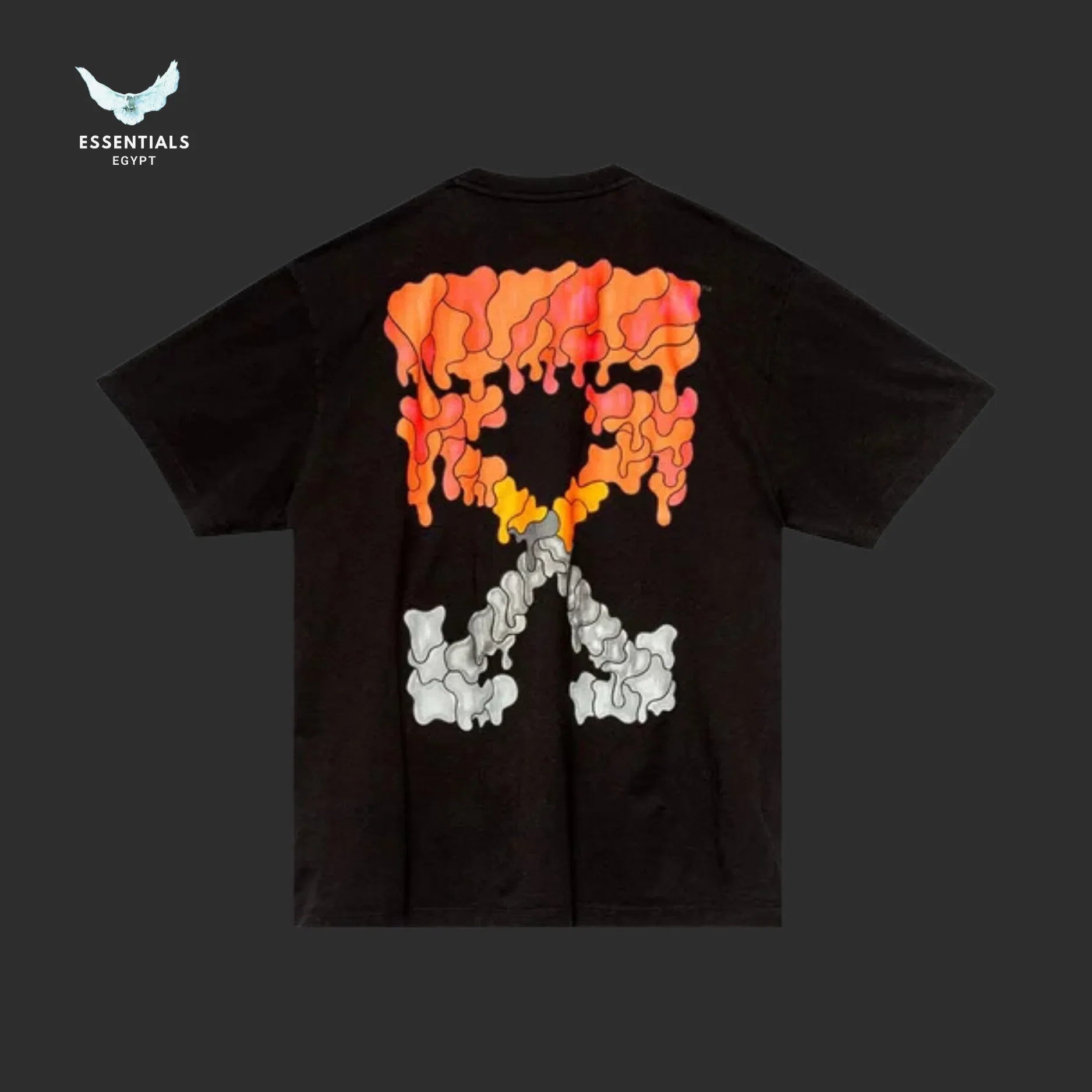 Off - White Red Marker Over Tee – Black - ESSENTIALS EGYPT