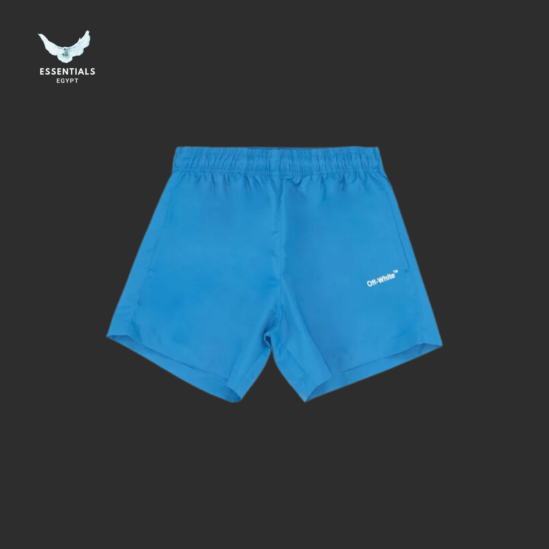 Off - White Single Arrow Swimshort – Peacock White - ESSENTIALS EGYPT