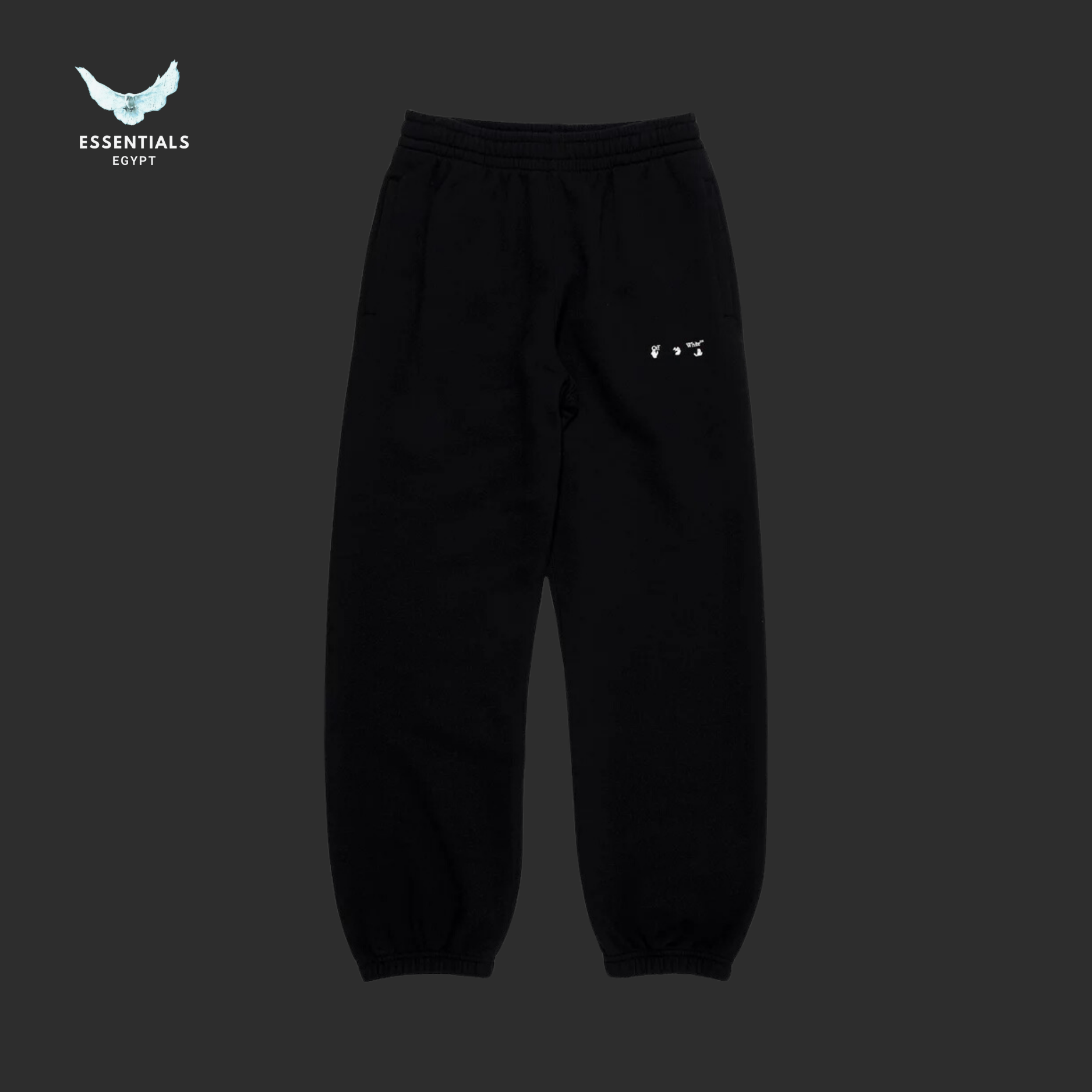 Off - White Sprayed Caravaggio Slim Sweatpants – Black/White - ESSENTIALS EGYPT