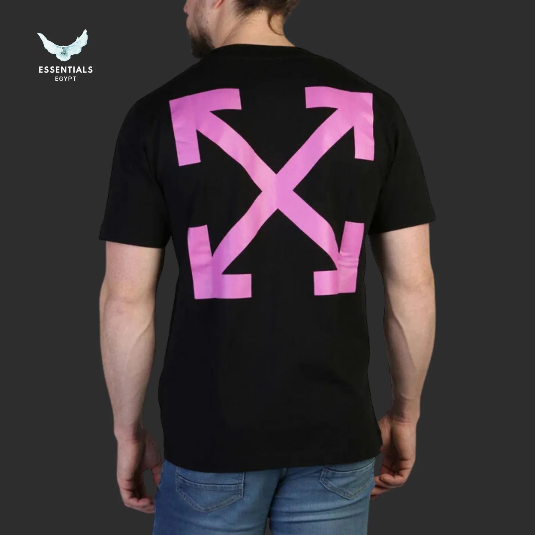 Off - White Caravaggio St. Fran Tee – Black - ESSENTIALS EGYPT