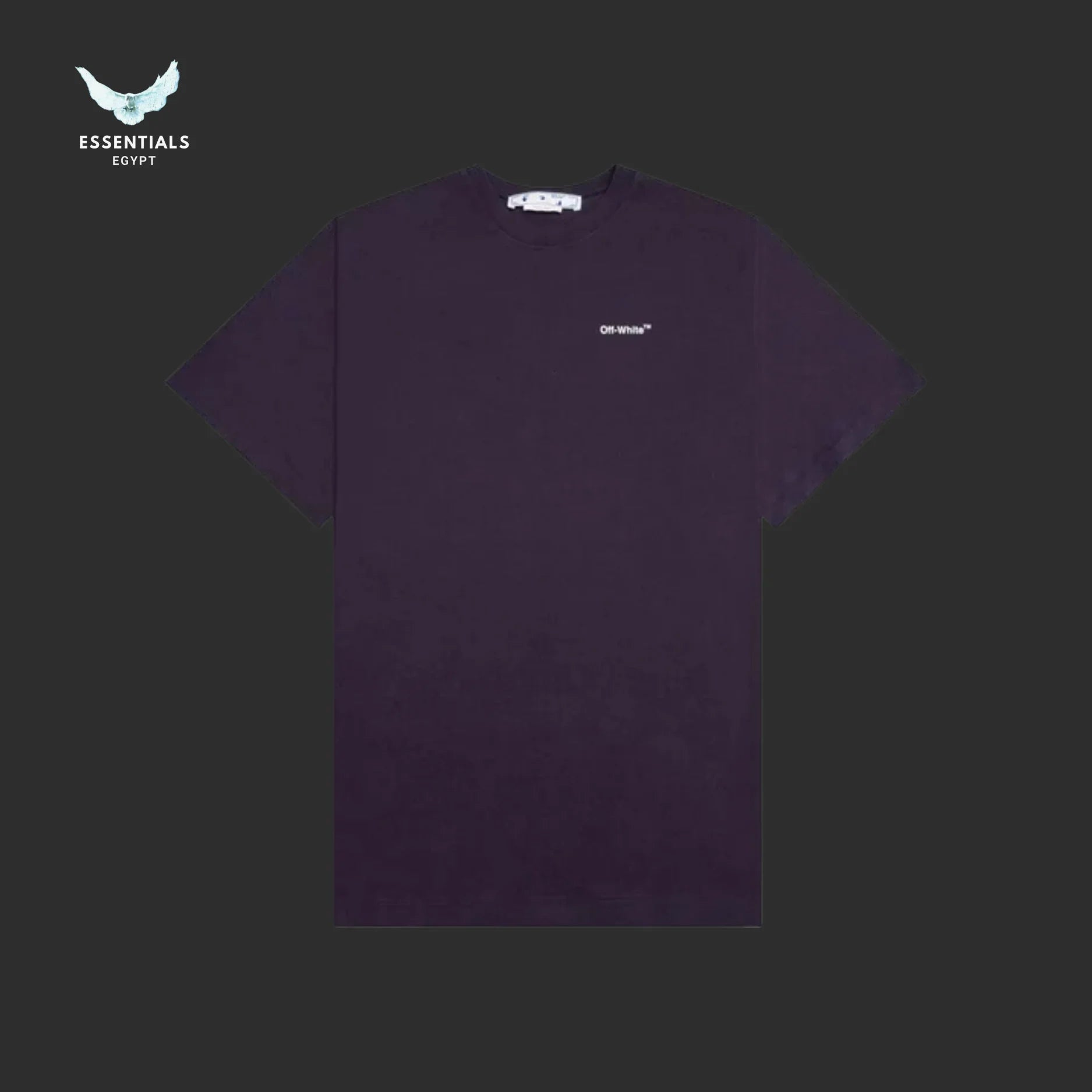 Off - White Caravaggio Crownin Tee – Aubergine - ESSENTIALS EGYPT
