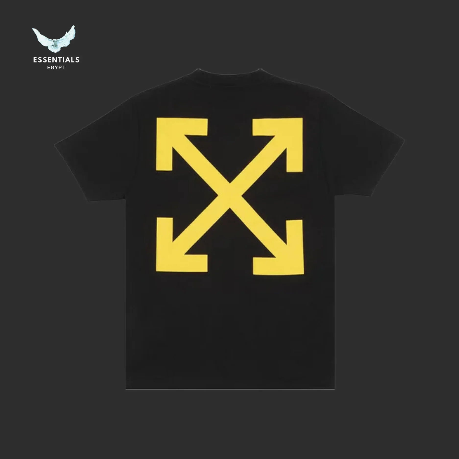 Off - White Caravaggio Print Tee – Black/White - ESSENTIALS EGYPT