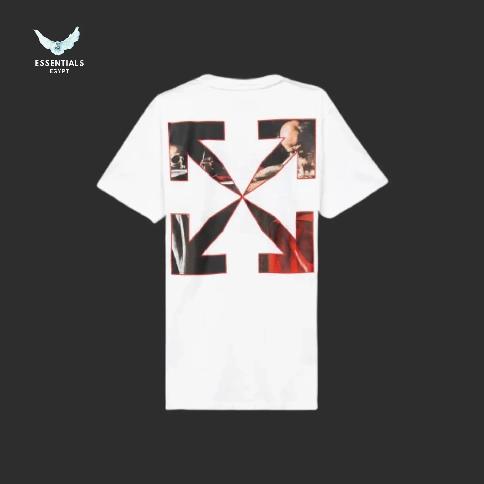 Off - White Caravaggio Slim Tee – White - ESSENTIALS EGYPT