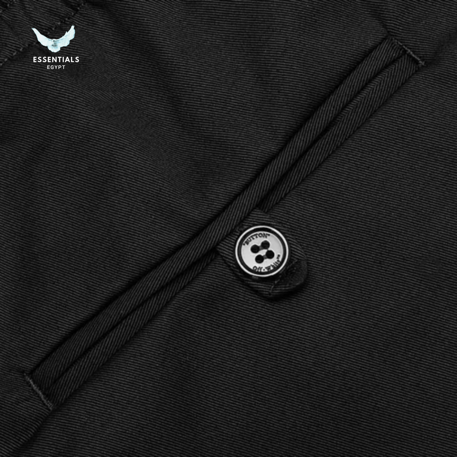 Off - White Logo Casual Pant – Black - ESSENTIALS EGYPT
