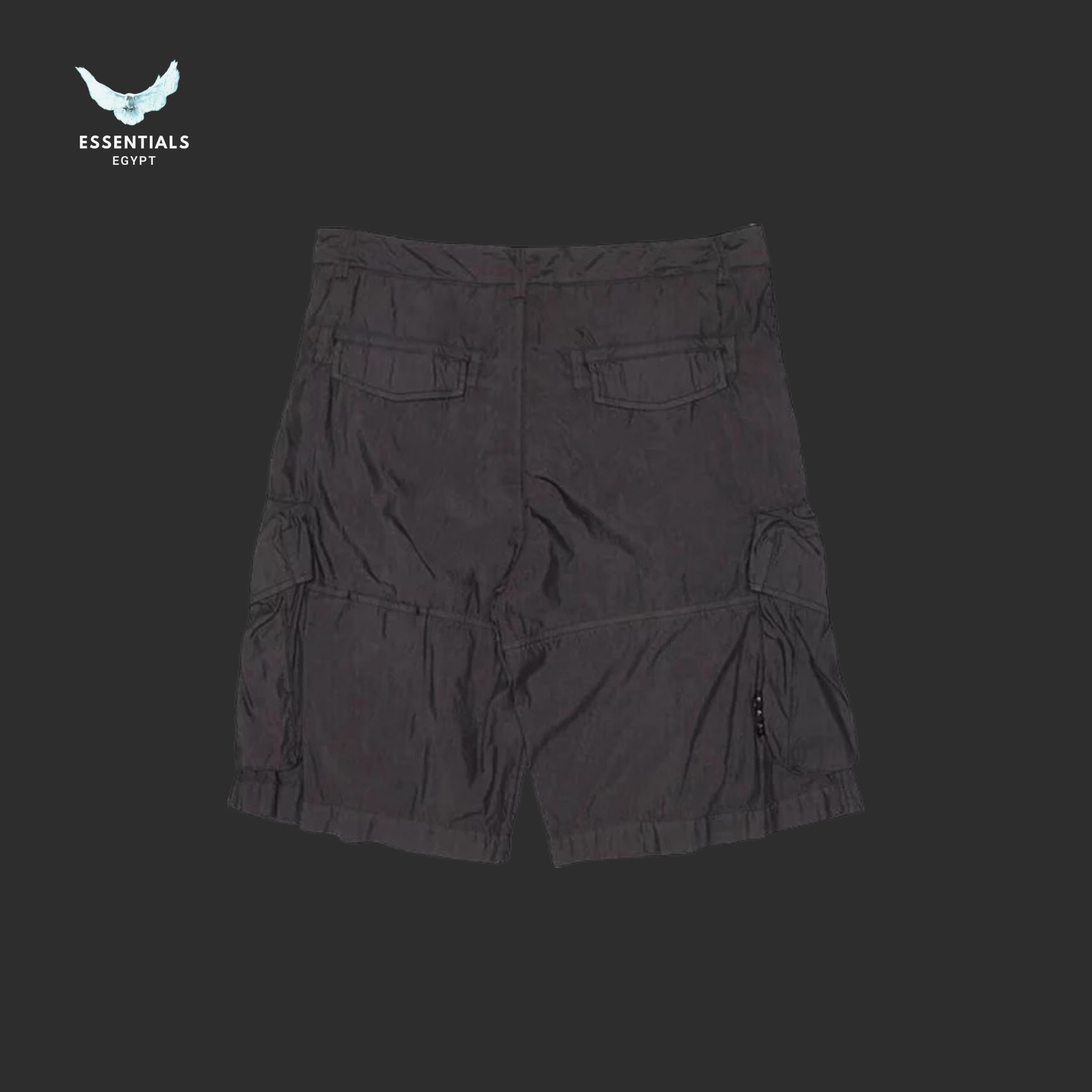 Off - White Logo Utility Shorts – Black_White - ESSENTIALS EGYPT
