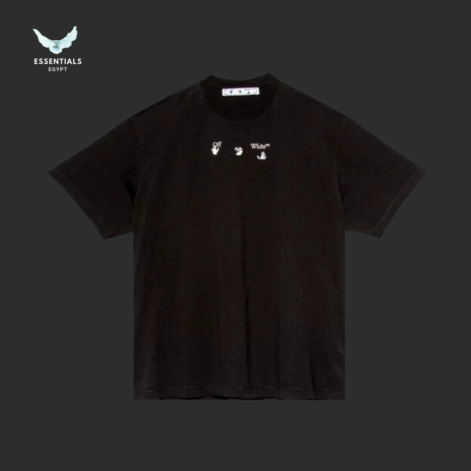 Off - White Red Marker Over Tee – Black - ESSENTIALS EGYPT