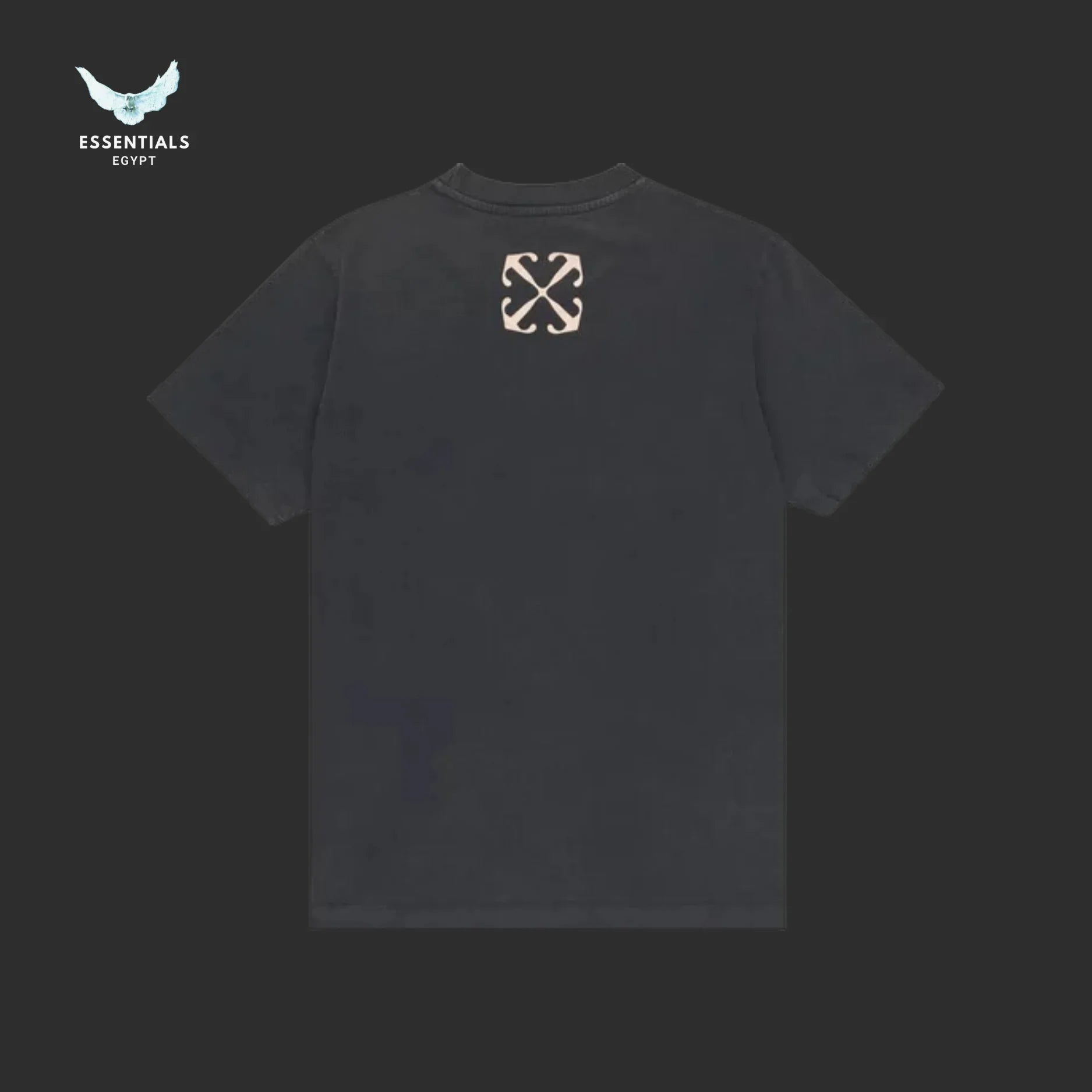 Off - White Saint Matthew Slim Short - Sleeve Tee – Black Multicolor - ESSENTIALS EGYPT
