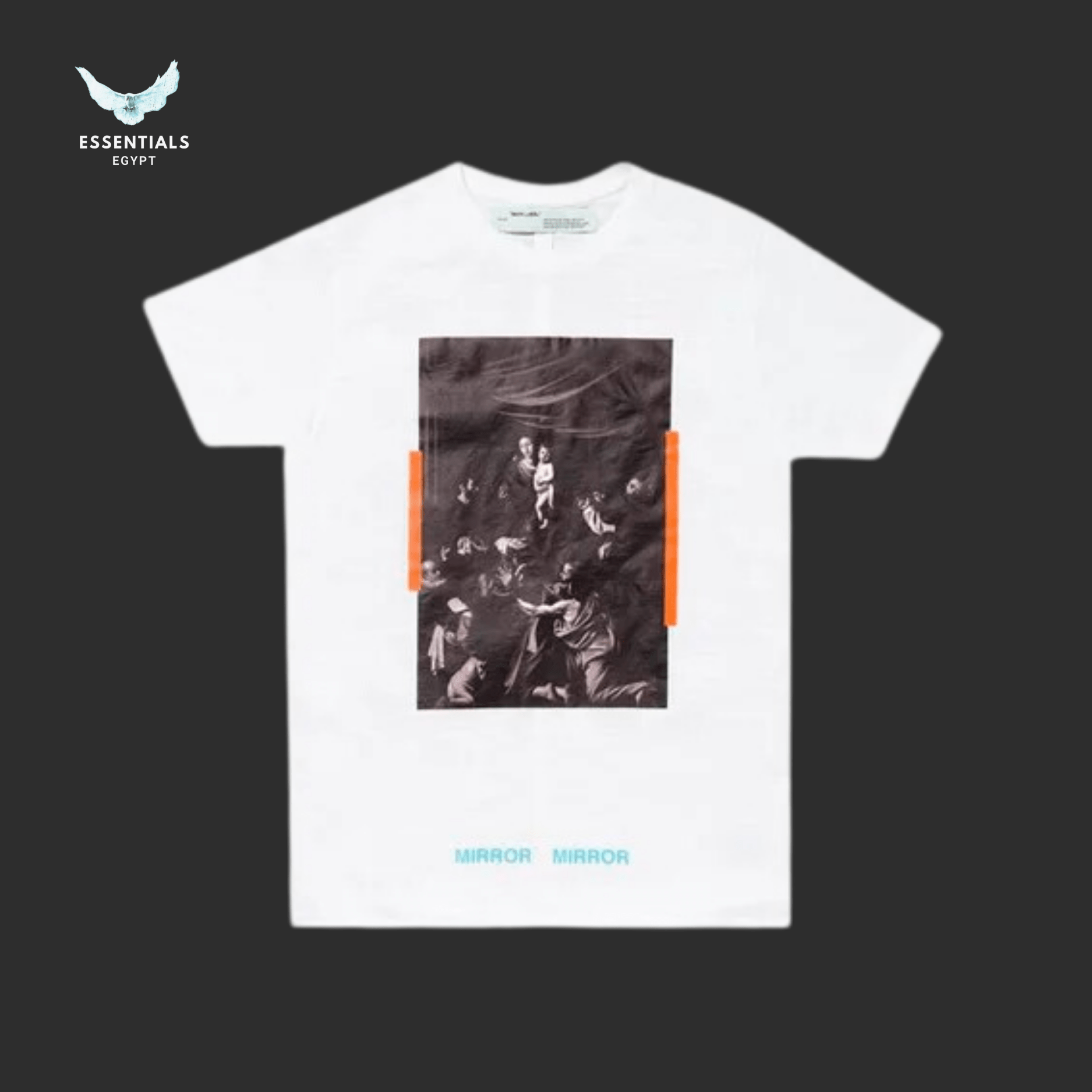 Off - White x MCA Caravaggio Tee – White - ESSENTIALS EGYPT