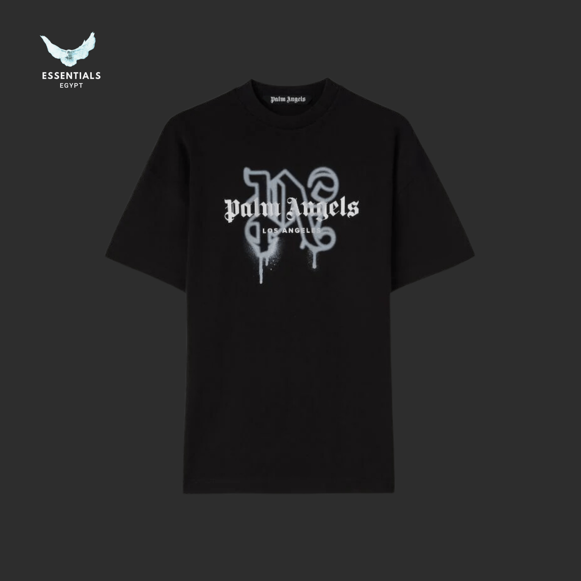 Palm Angels T-Shirt – Spray City LA (Black/Gray) - ESSENTIALS EGYPT