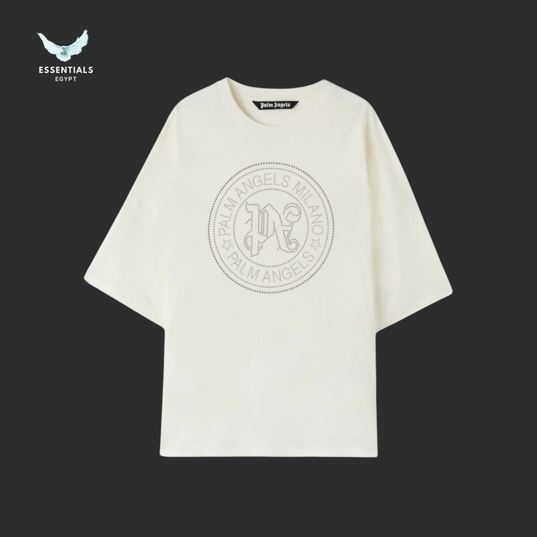 Palm Angels T-Shirt – Milano Studded Logo - ESSENTIALS EGYPT