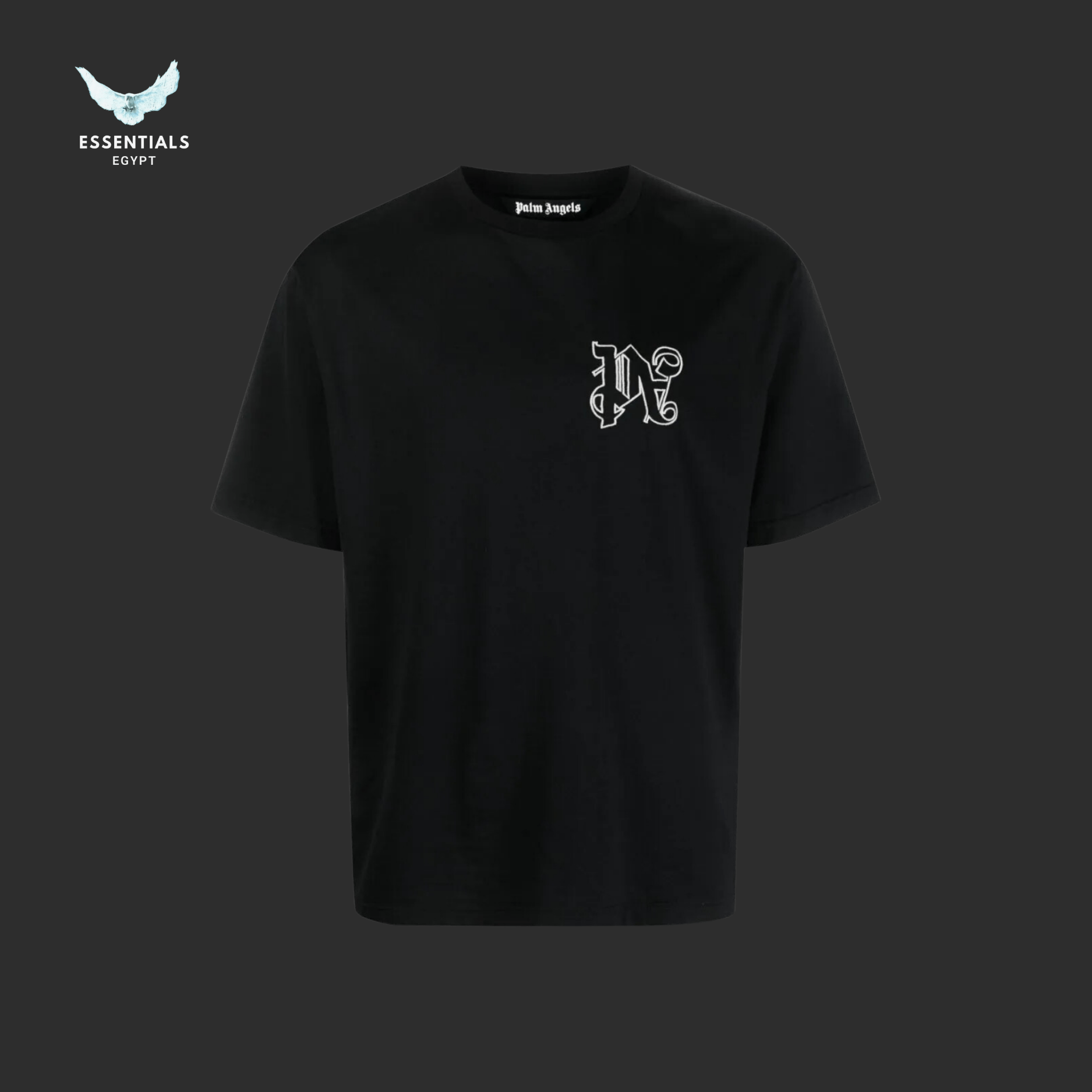 Palm Angels T-Shirt – PA Logo Embroidered - ESSENTIALS EGYPT