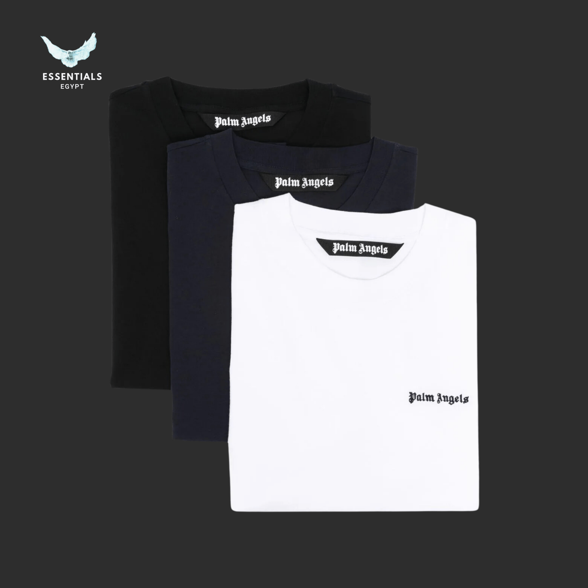 Palm Angels T-Shirt – Embroidered Logo - ESSENTIALS EGYPT