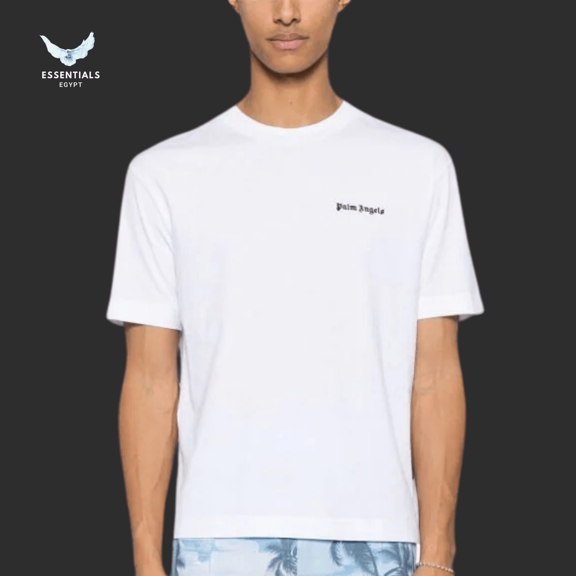 Palm Angels T-Shirt – Embroidered Logo - ESSENTIALS EGYPT