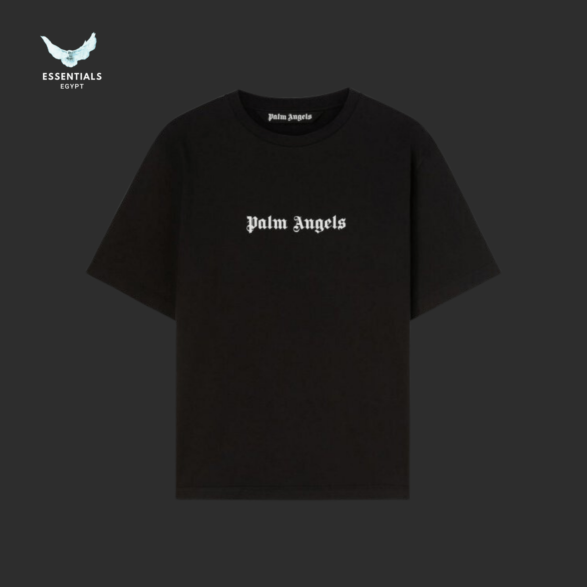 Palm Angels T-Shirt – Logo Print (White) - ESSENTIALS EGYPT